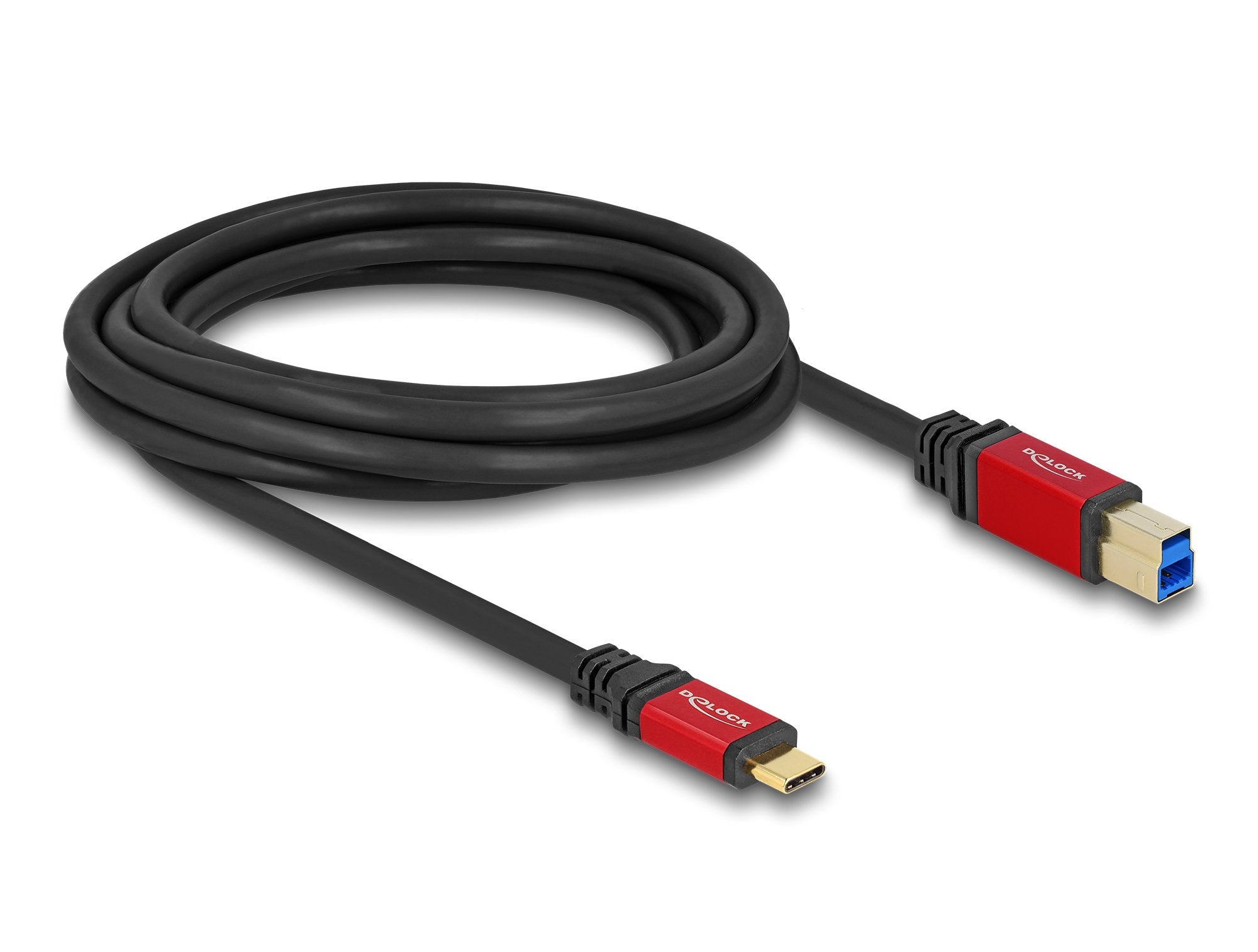 Delock 80614 Cable Usb 5 Gbps Usb Type-C Macho A Usb Tipo-B Macho 3 M Rojo Metal