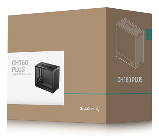 Caja Pc Deepcool Ch160 Plus Small Form Factor (Sff) Negro