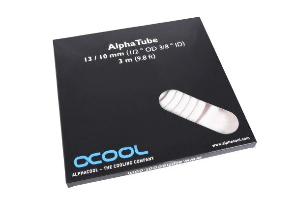 Alphacool Alphatube Hf 13/10 (3/8"Id) - Uv Blanco 3m, Manguera (Blanco) 17534
