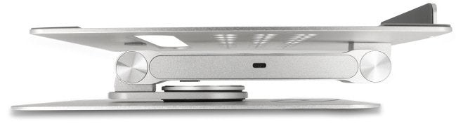 Delock 18457 Soporte Para Tablet Y Laptop Con Estación De Acoplamiento 4k Integrada - Hdmi / Lector De Tarjetas / Concentrador / Pd 3.0 90 W - 360° Giratorio