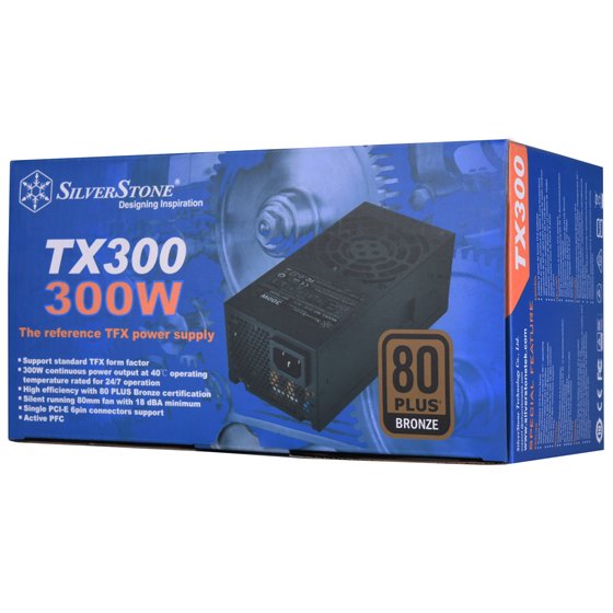 Fuente De Alimentación Silverstone Tx300 300 W 24-Pin Atx Tfx Negro