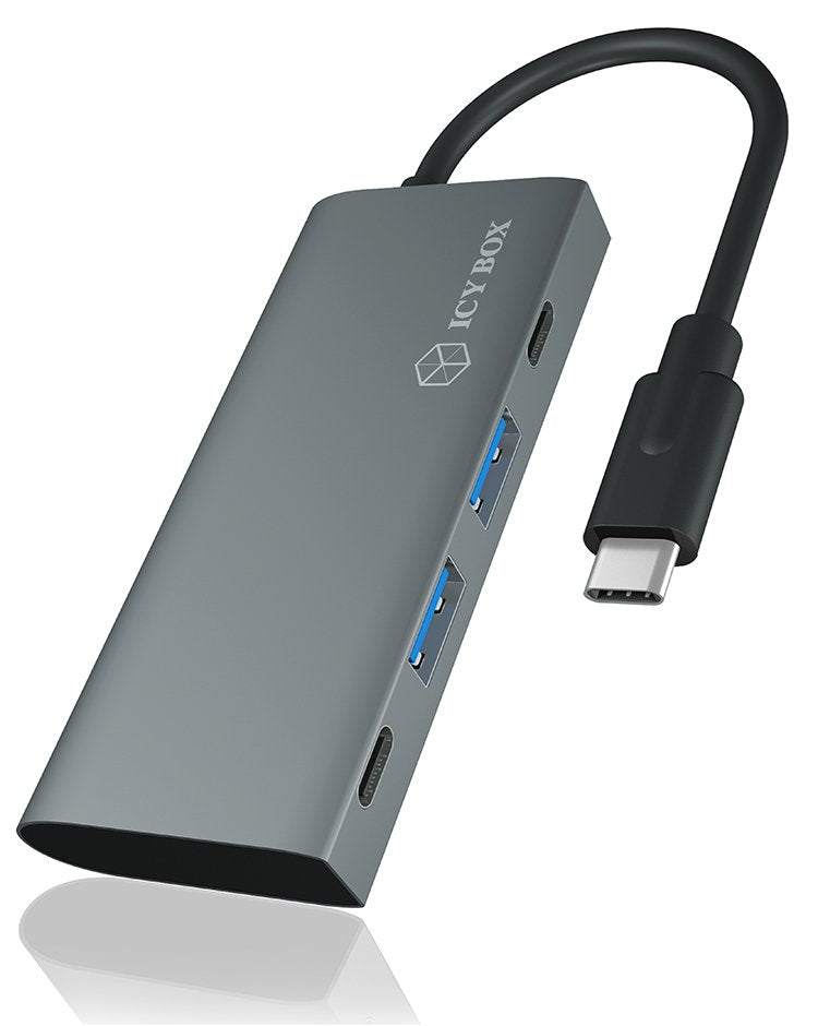 EAN 4250078170433 - ICY BOX IB-HUB1428-C31 USB 3.2 Gen 2 (3.1 Gen 2) Type-C 10000 Mbit/s Antracita, Negro imagen 5