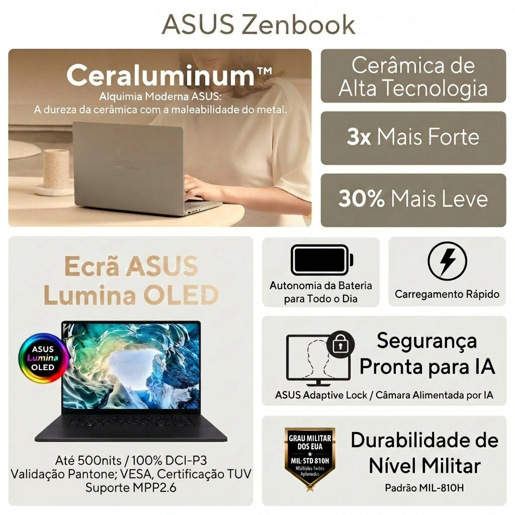 Portátil Asus Zenbook Duo Ux8407aa 14" Ultra 9 285h 32gb Dd