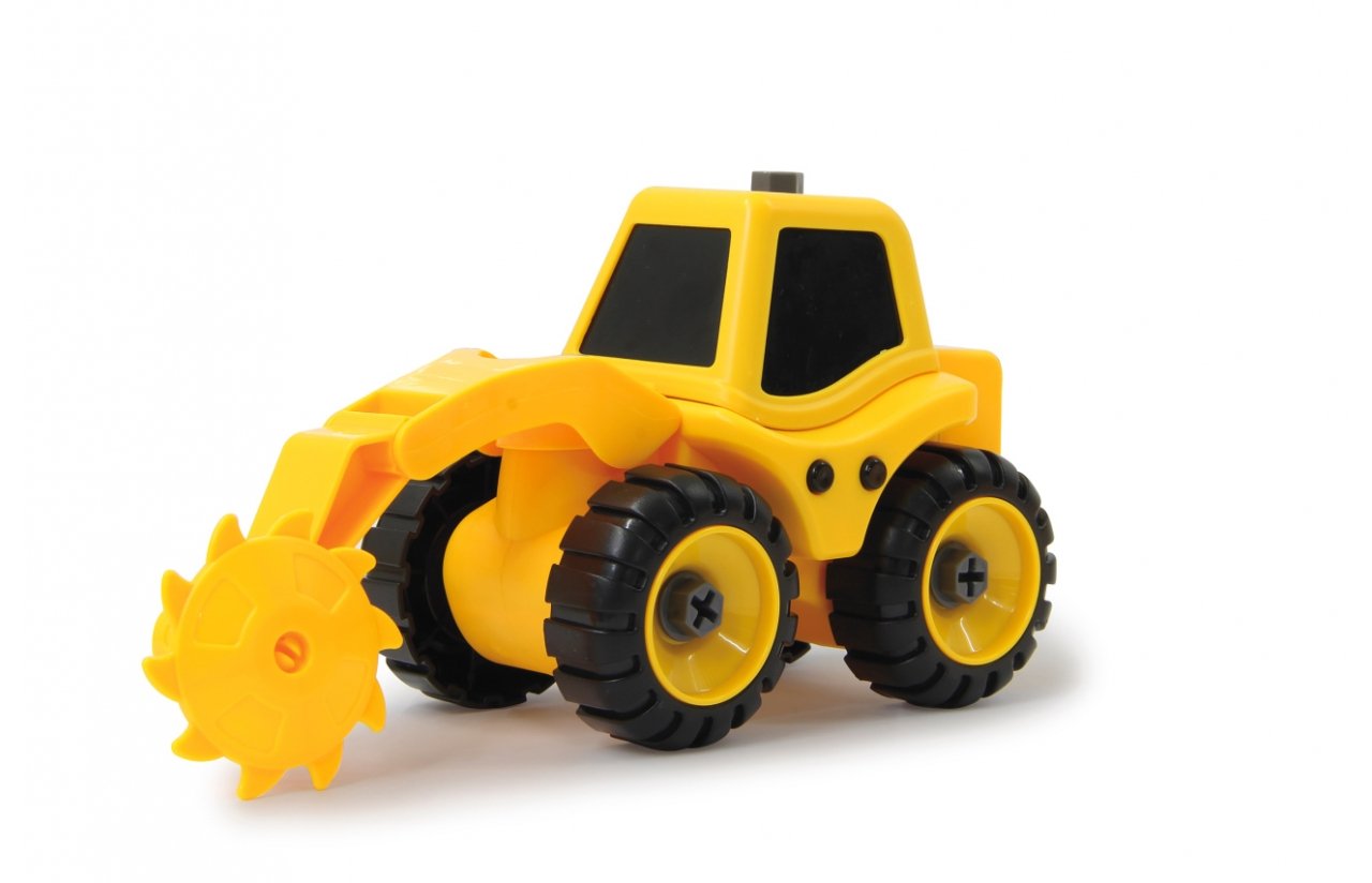 Jamara 405168 Juego De Vehículos De Construcción 9 En 2 9 Modelos Diferentes Con 2 Chasis, Multiherramienta Con Acoplamiento Antideslizante, Fácil De Desmontar Y Montar