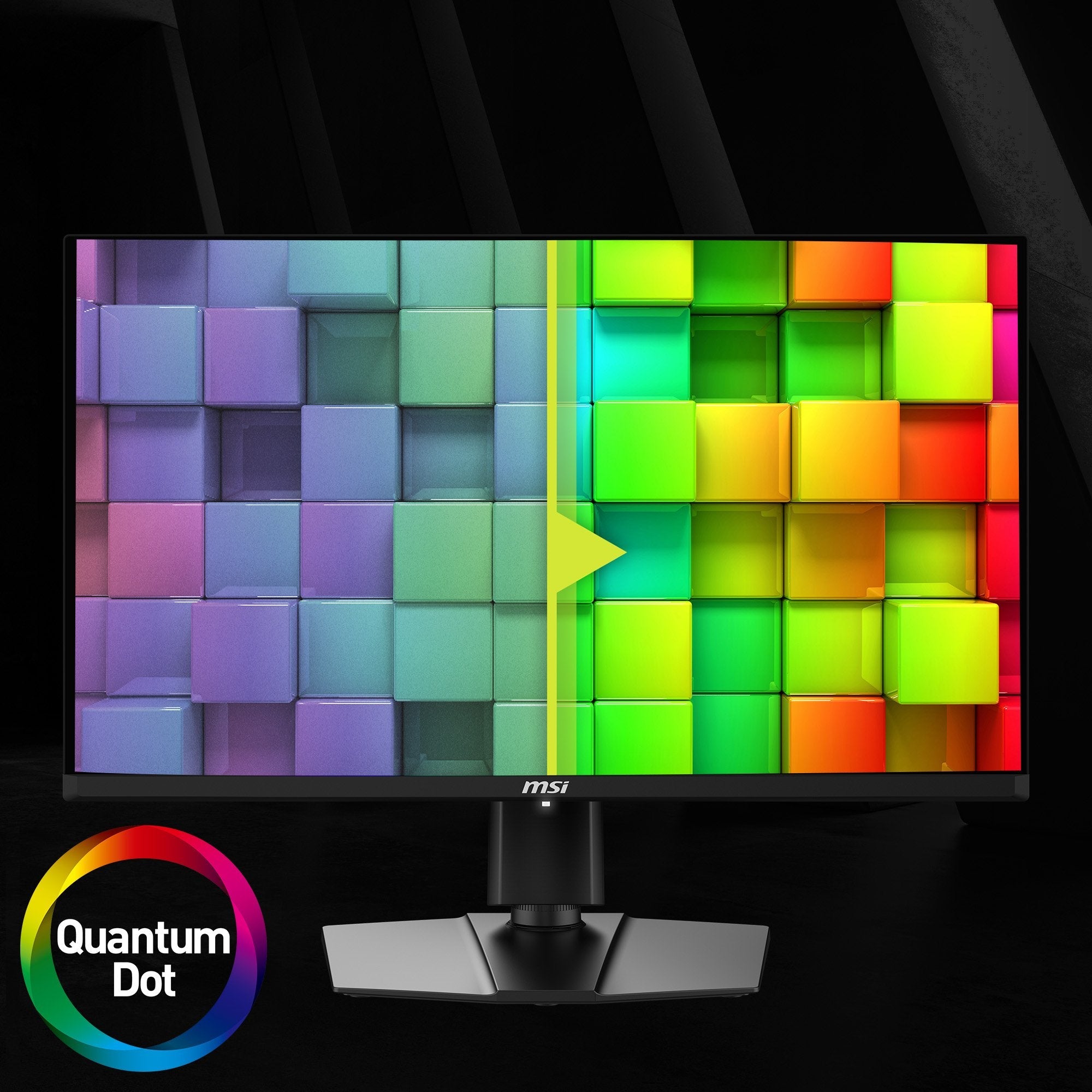 Monitor Gaming Msi Mag 274qrfde Qd E2 (27 Pulgadas), Negro, Wqhd, Rapid Ips, Hdr, Adaptive-Sync, Panel De 180hz 9s6-3cc29h-223