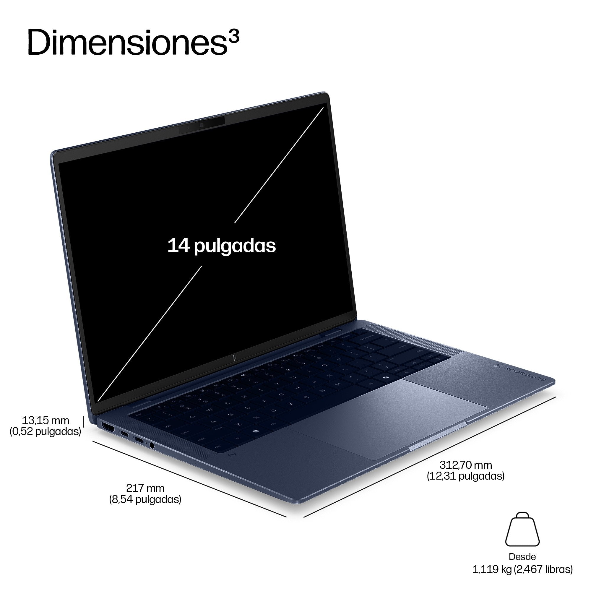 EAN 0821844971451 - HP EliteBook X G2a 14 inch Notebook Next Gen AI PC Wolf Pro Security Edition Copilot+ PC AMD Ryzen AI 7 P imagen 5