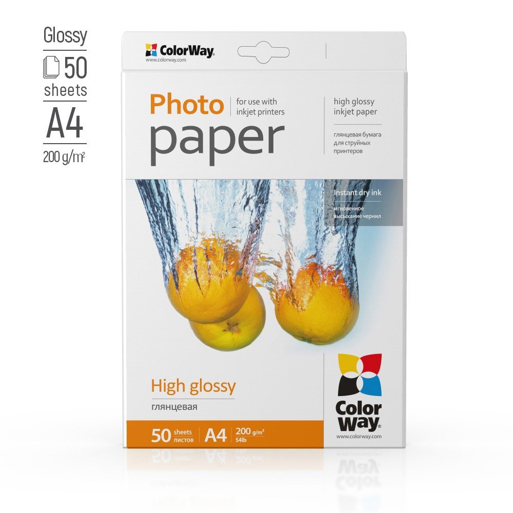 EAN 6942941817382 - Colorway PG200050A4 papel fotográfico A4 Blanco Brillo imagen 2