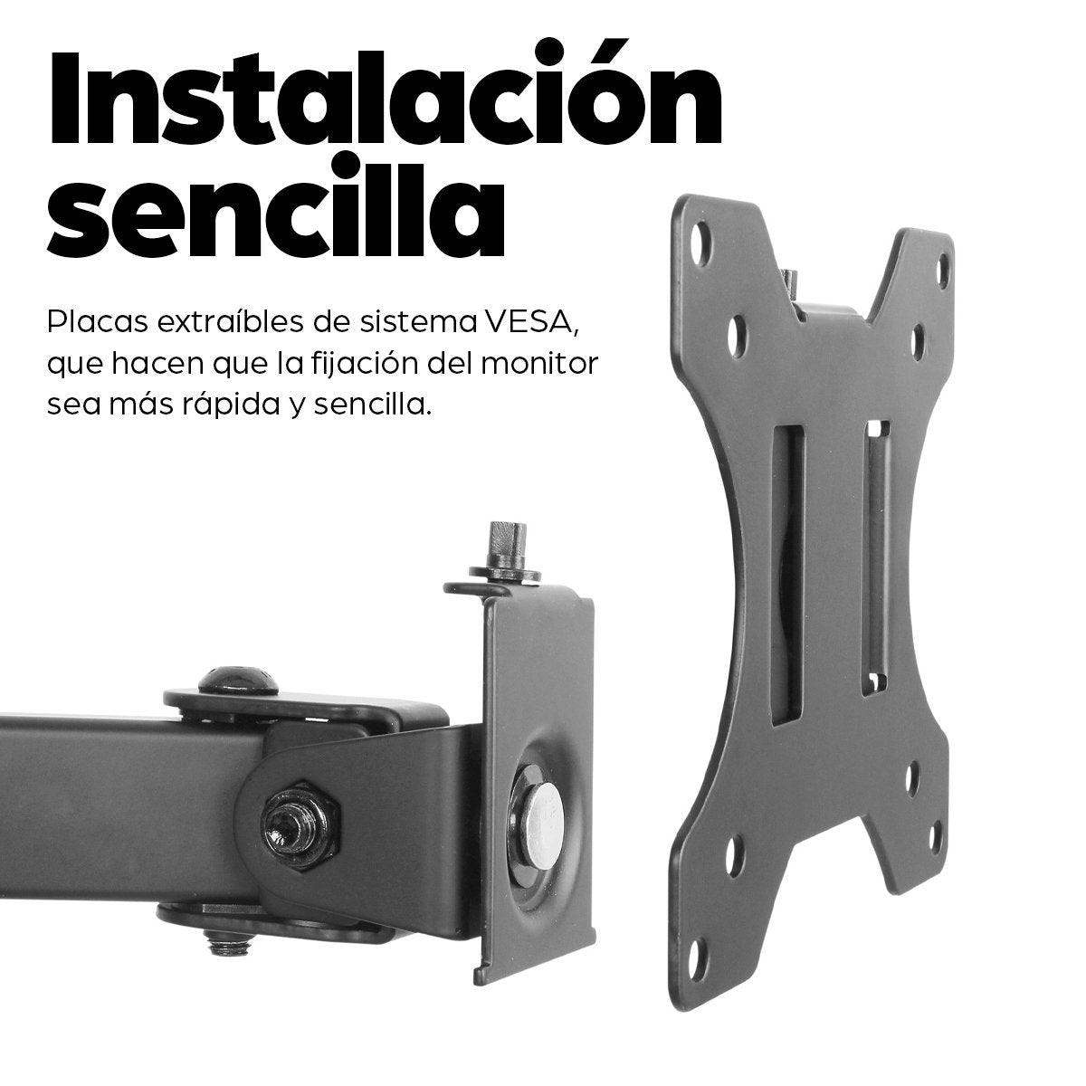 EAN 0766623461528 - Manhattan 461528 soporte para monitor 81,3 cm (32") Escritorio Negro imagen 6