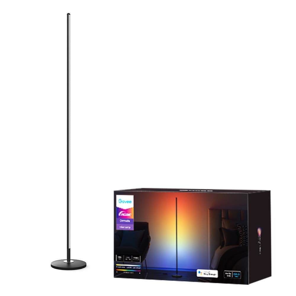 Govee Led Floor Lamp Smart Floor Lighting Black Wi-Fi/Bluetooth