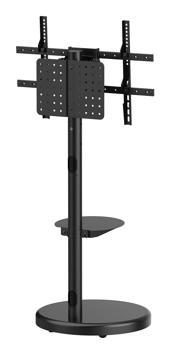 Aisens Soporte De Suelo Con Rueda, Bandeja Para Dvd Para Monitor/Tv 50kg De 37-86, Negro
