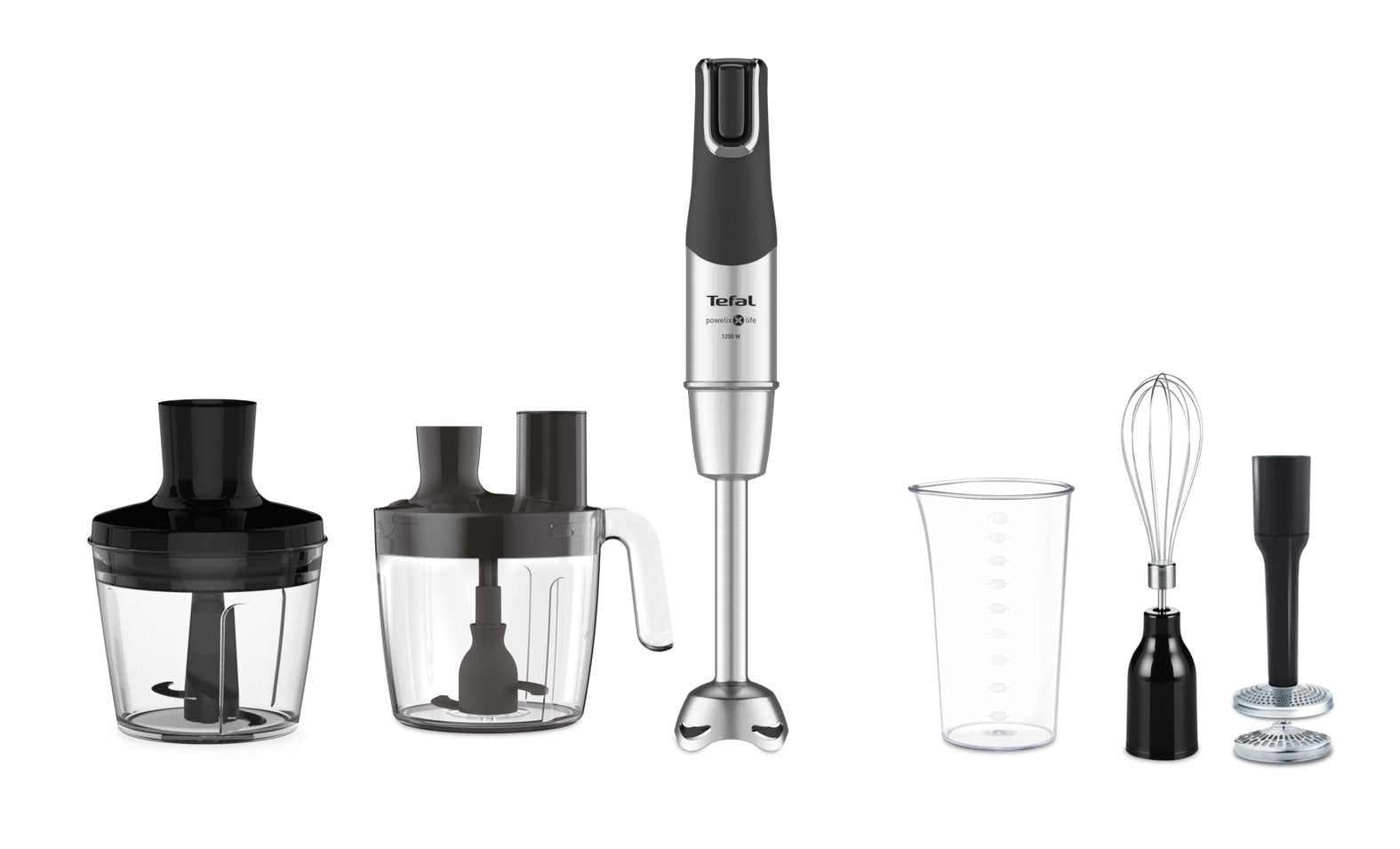 EAN 3016661158346 - Tefal HB95LD 0,8 L Batidora de mano 1200 W Acero inoxidable, Negro imagen 1