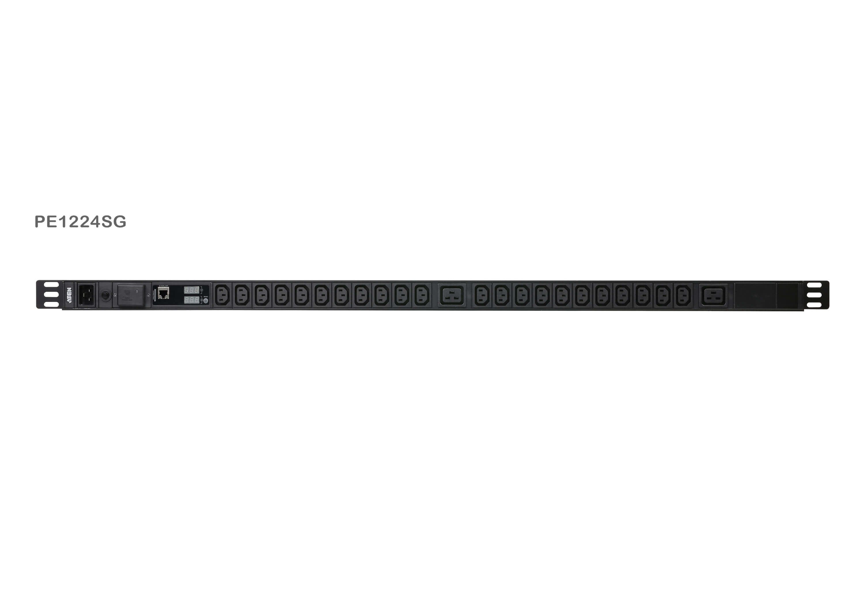 EAN 4710469340888 - ATEN PE1224SG-AT-G unidad de distribución de energía (PDU) 24 salidas AC Negro imagen 1