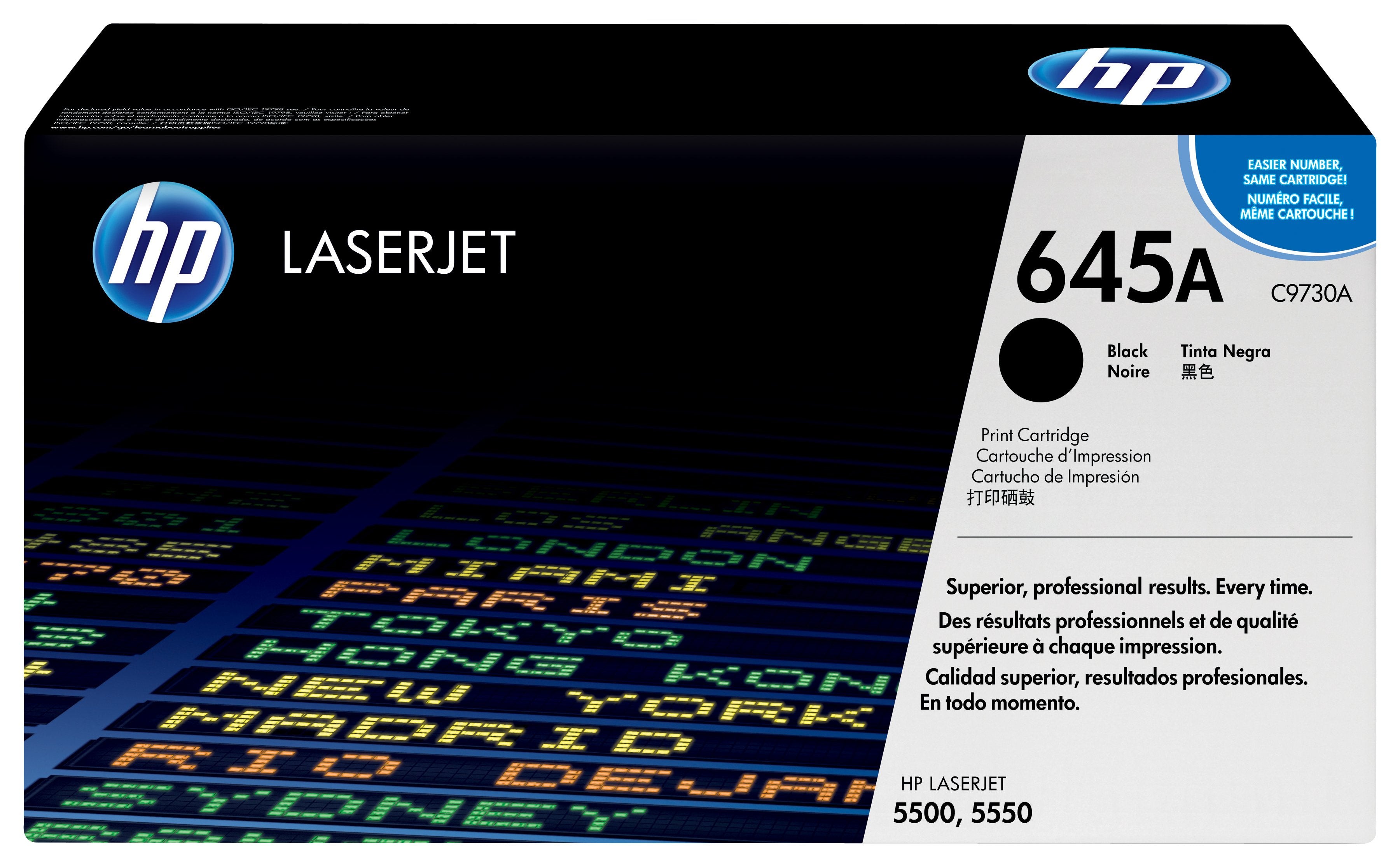 EAN 0088698445402 - HP 645A Black Original LaserJet Toner Cartridge cartucho de tóner 1 pieza(s) imagen 1
