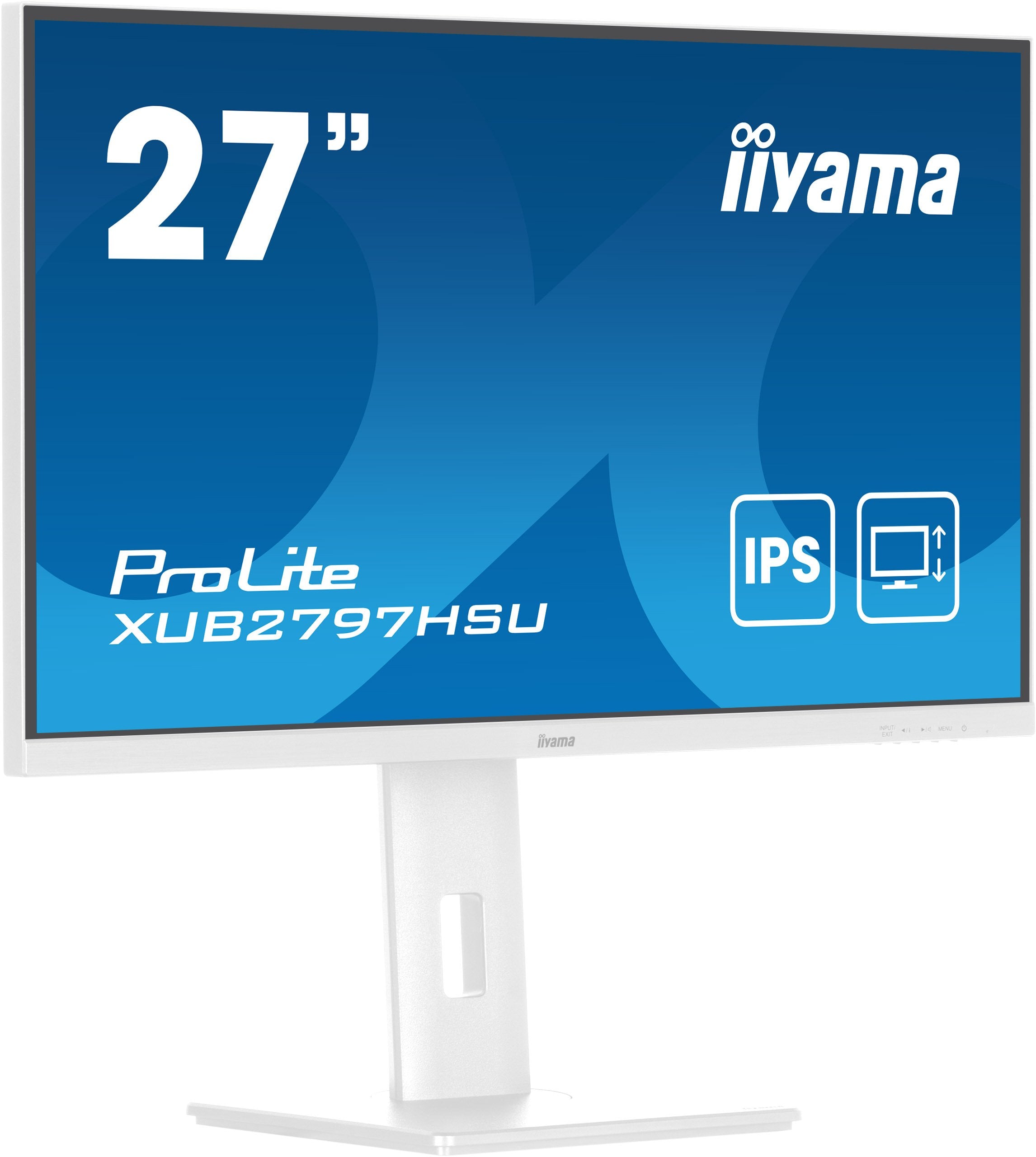 EAN 4948570124893 - iiyama ProLite XUB2797HSU-W2 pantalla para PC 68,6 cm (27") 1920 x 1080 Pixeles Full HD LED Blanco imagen 3