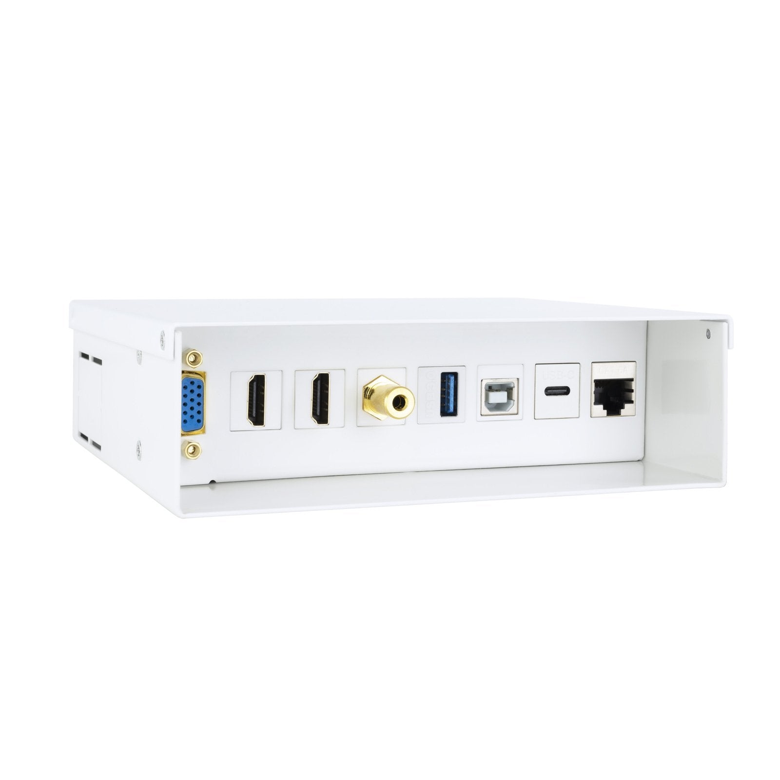 Caja Multimedia Vga+2hdmi+Jack+Usbc+Usb-B+Usb-A+Rj