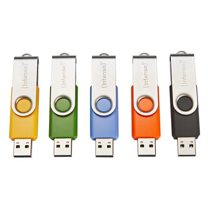 EAN 4034303035151 - Intenso Basic Line unidad flash USB 8 GB USB tipo A 2.0 Negro, Azul, Verde, Naranja, Amarillo imagen 1
