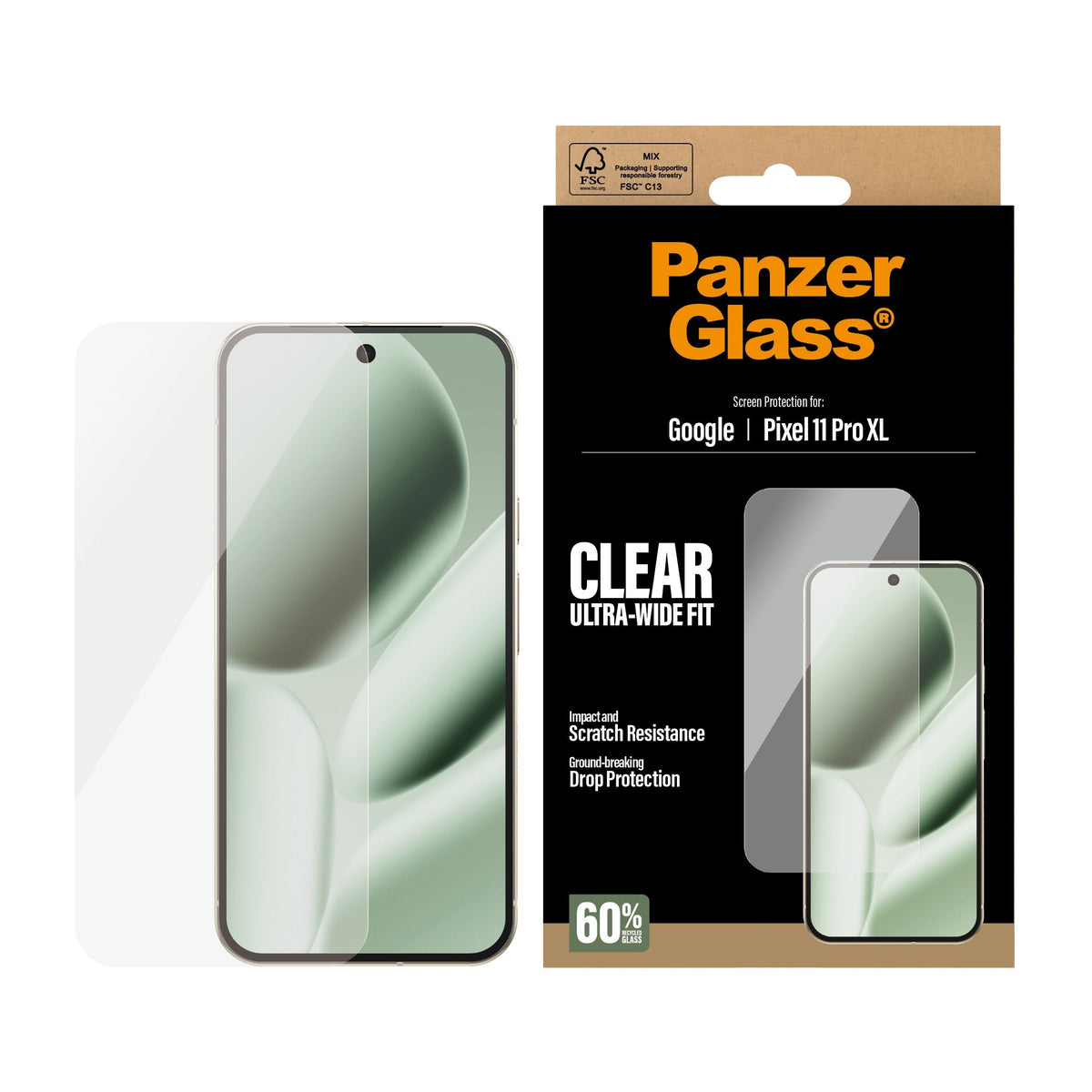Panzerglass Screen Protector Google Pixel 11 Pro Xl Ultra-Wide Fit