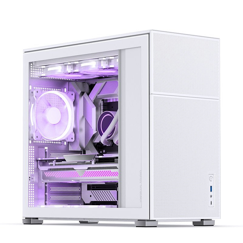 Jonsbo D41 Mesh Atx Carcasa, Tempered Glass - Blanco