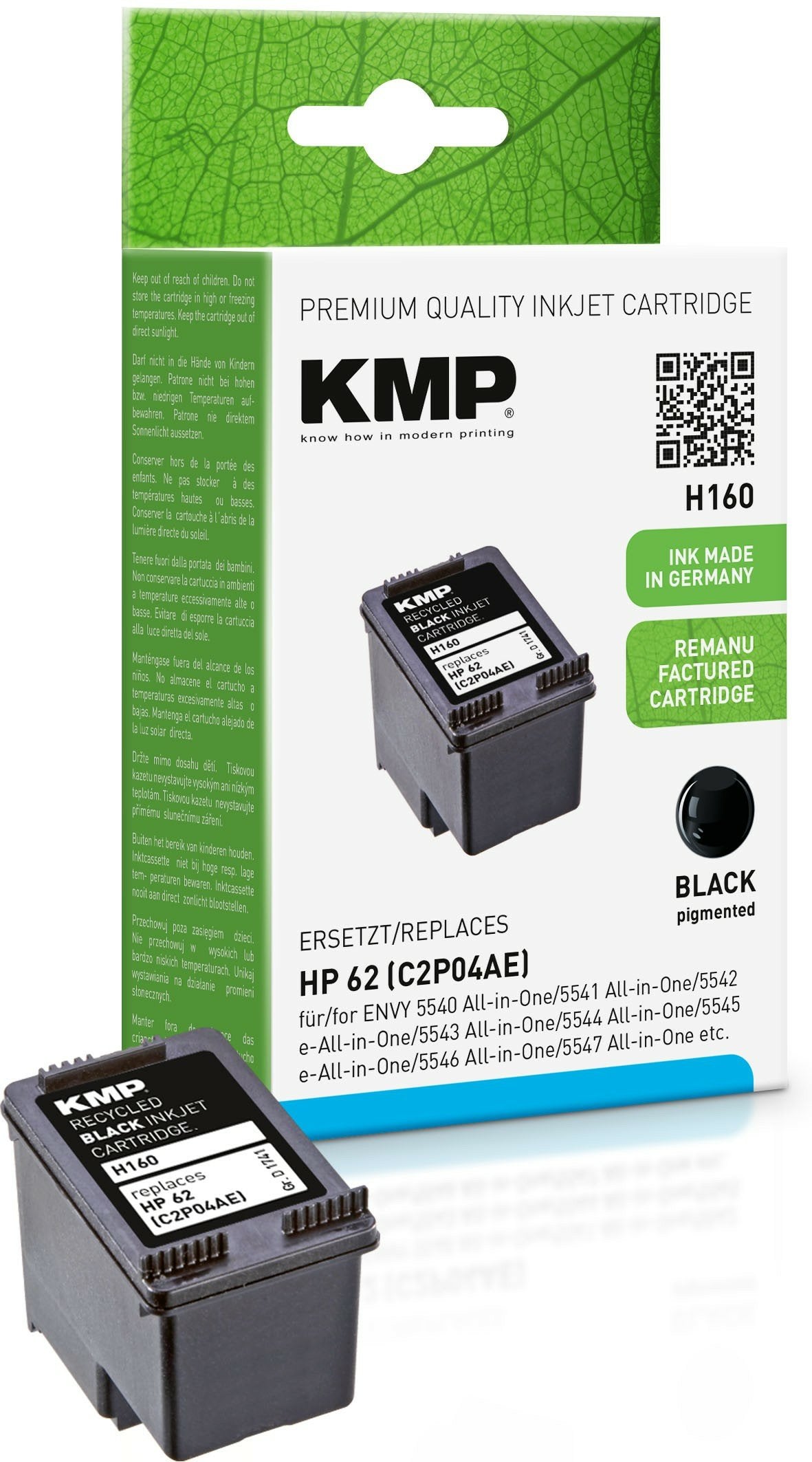 EAN 4011324628272 - KMP H160 cartucho de tinta Negro imagen 1