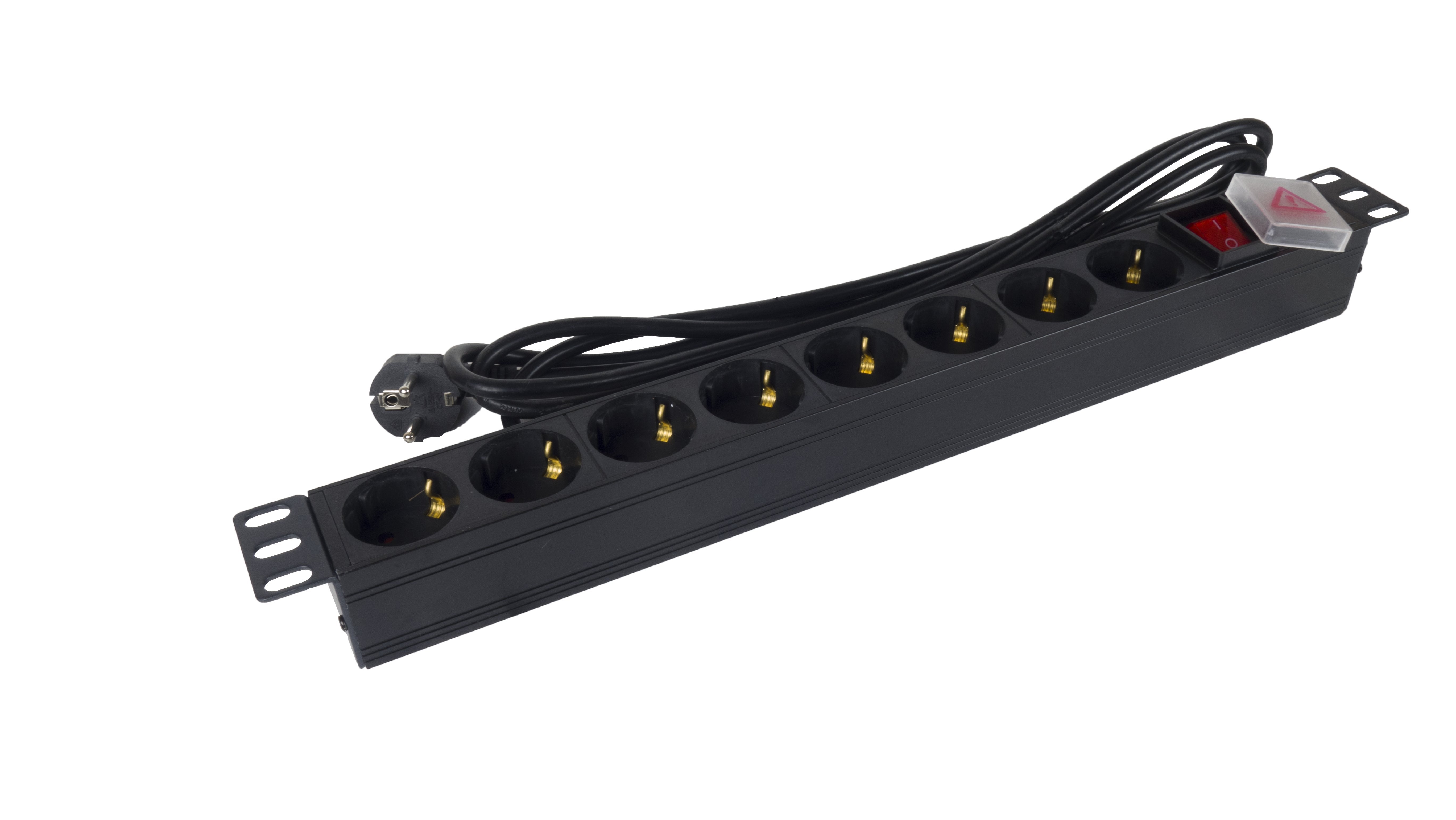 Regleta Con Interruptor Phasak Bns 1520 8 Tomas De Corriente Cable 3m Negro