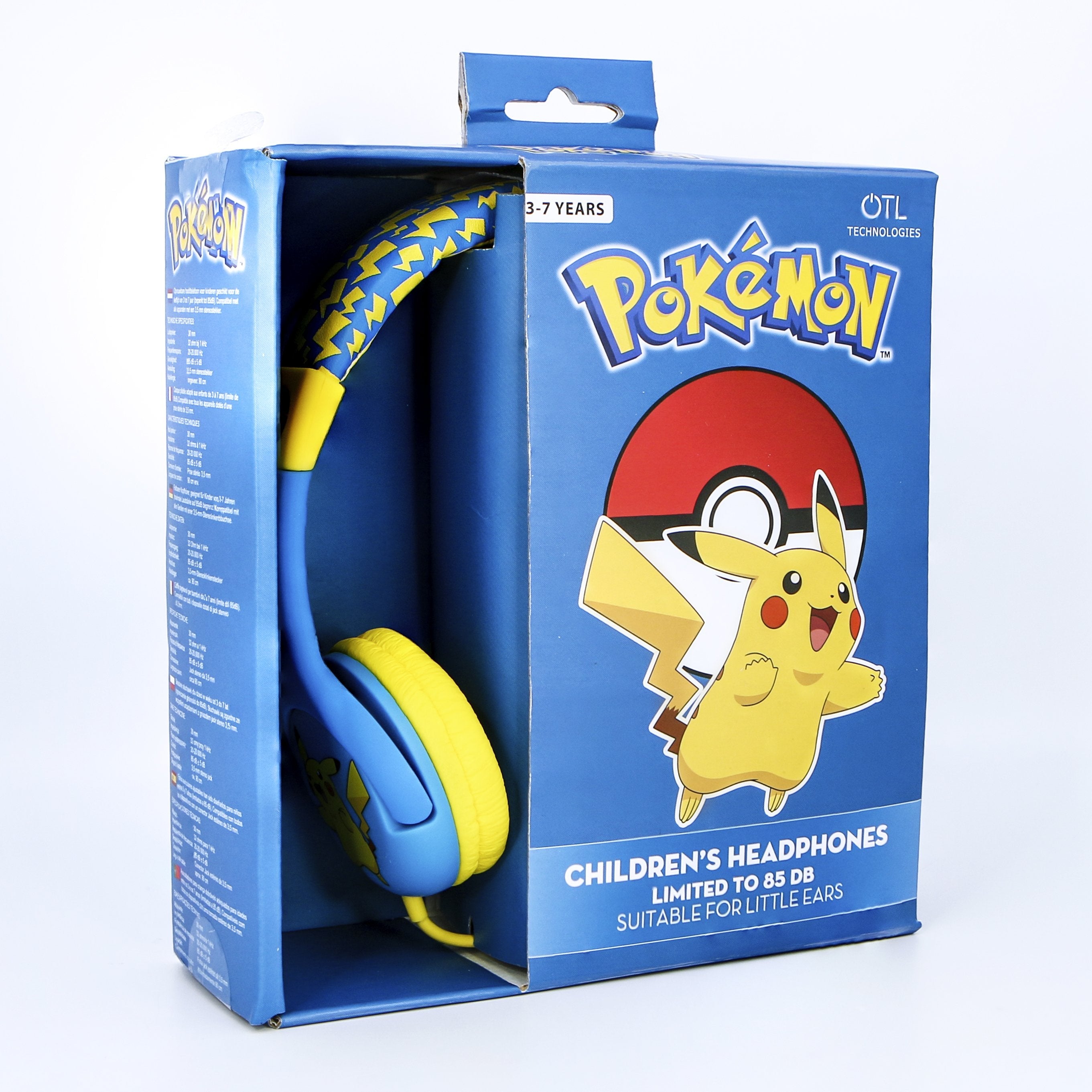 Auriculares Infantiles Otl Pokemon Pikachu/ Jack 3.5/ Azul Amarillo