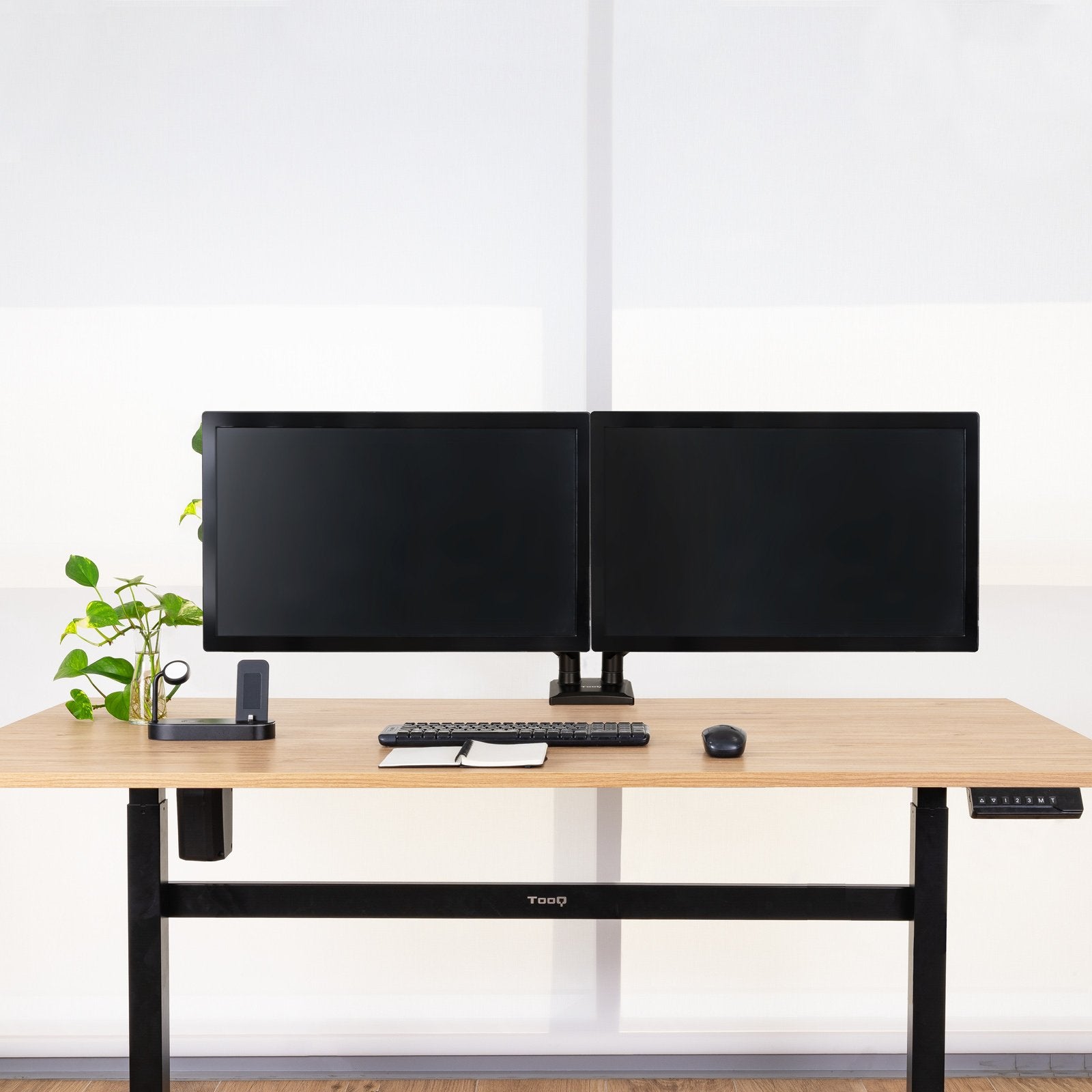 EAN 8433281015456 - TooQ DB1434TNR-B soporte para monitor 86,4 cm (34") Escritorio Negro imagen 5