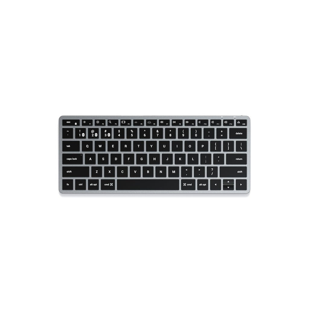 Satechi Slim X1 Teclado Oficina Bluetooth Qwerty Inglés Negro, Gris