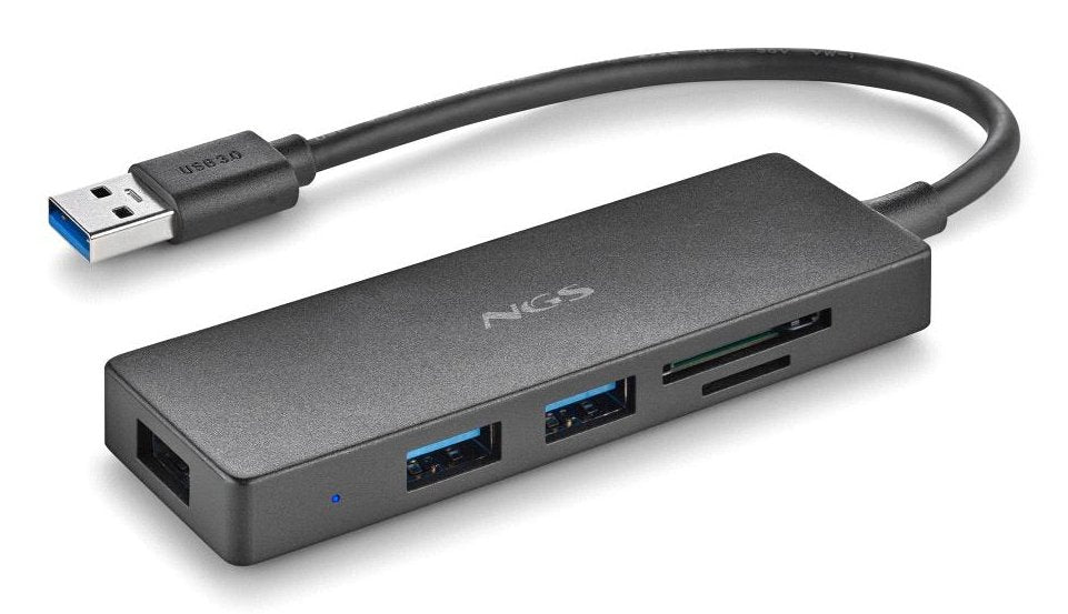 EAN 8435430626049 - NGS IHUB READER USB 3.2 Gen 1 (3.1 Gen 1) Type-A 5000 Mbit/s Negro imagen 2