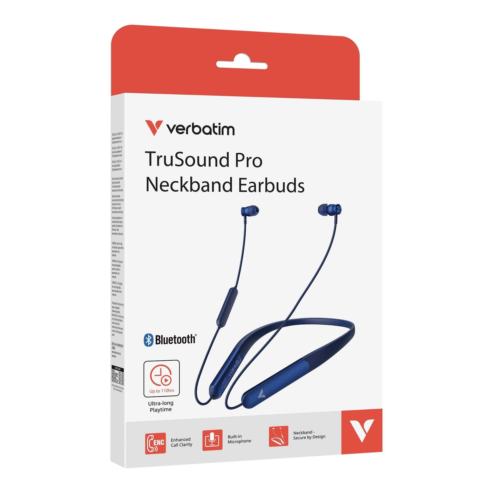 Trusound Pro Neckband Earbuds, Blue