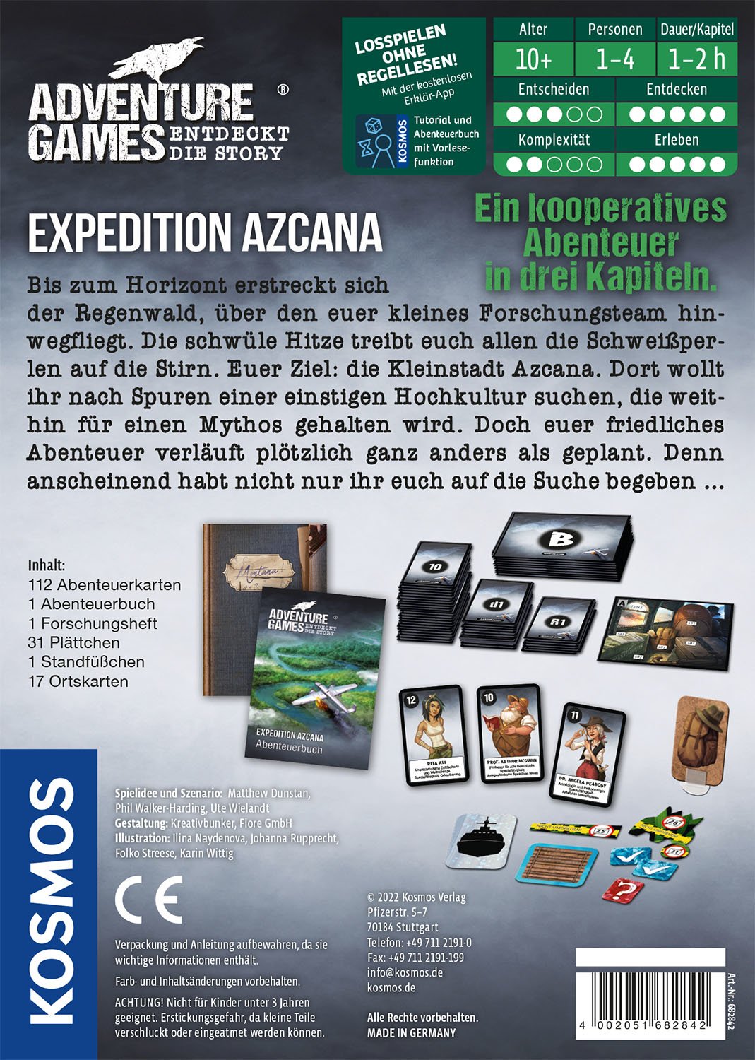 Kosmos Juegos De Aventura - Expedición Azcana, Juego De Mesa 682842