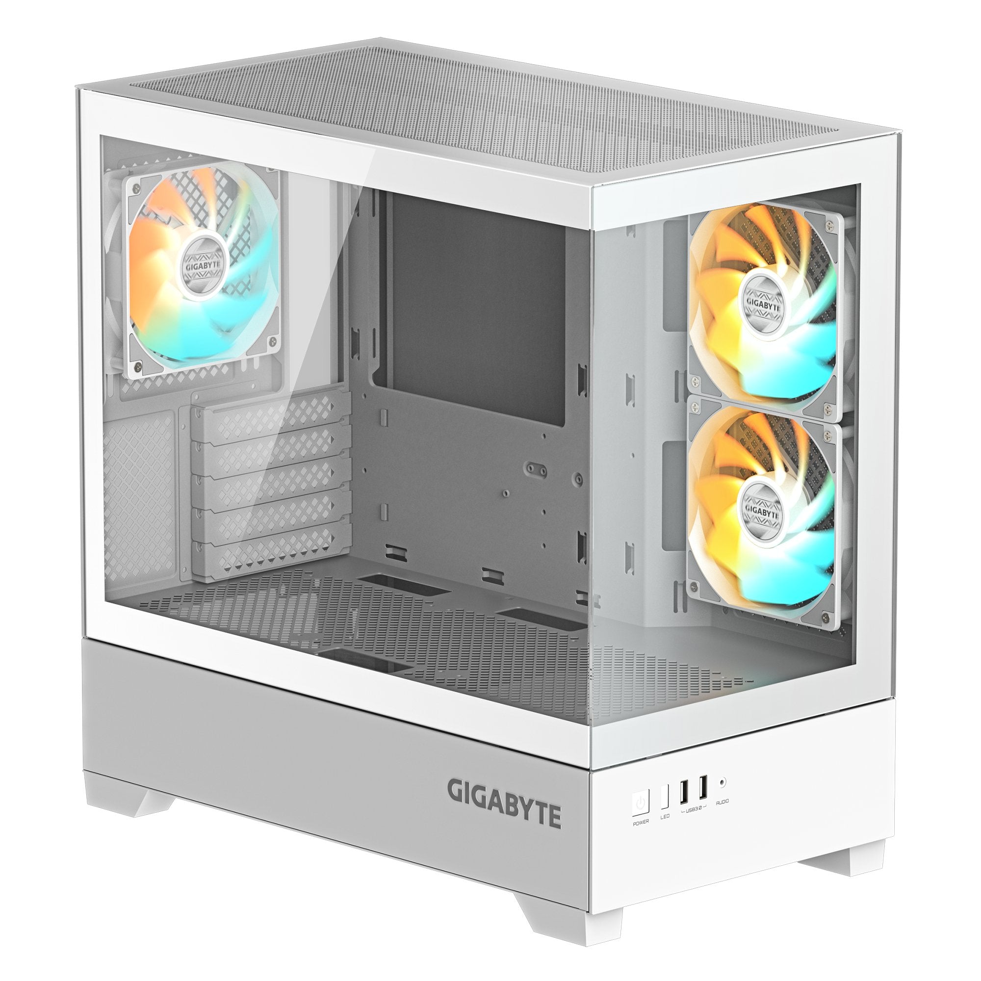 EAN 4719331555849 - GIGABYTE C201 PANORAMIC ICE Midi Tower Blanco imagen 2