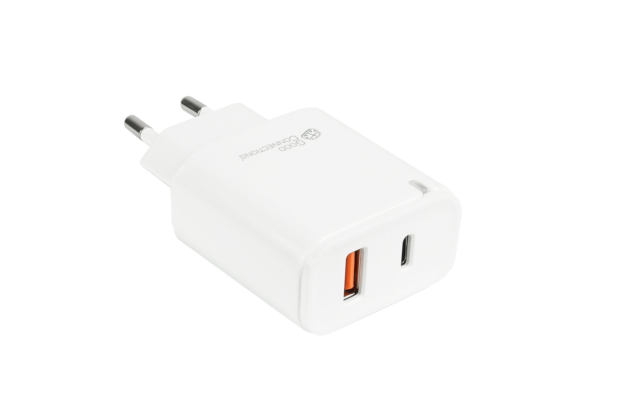 Usb-Schnell Cargador 20w 2-Port Usb-A Usb C Pd3,0 Goodconnections Blanco
