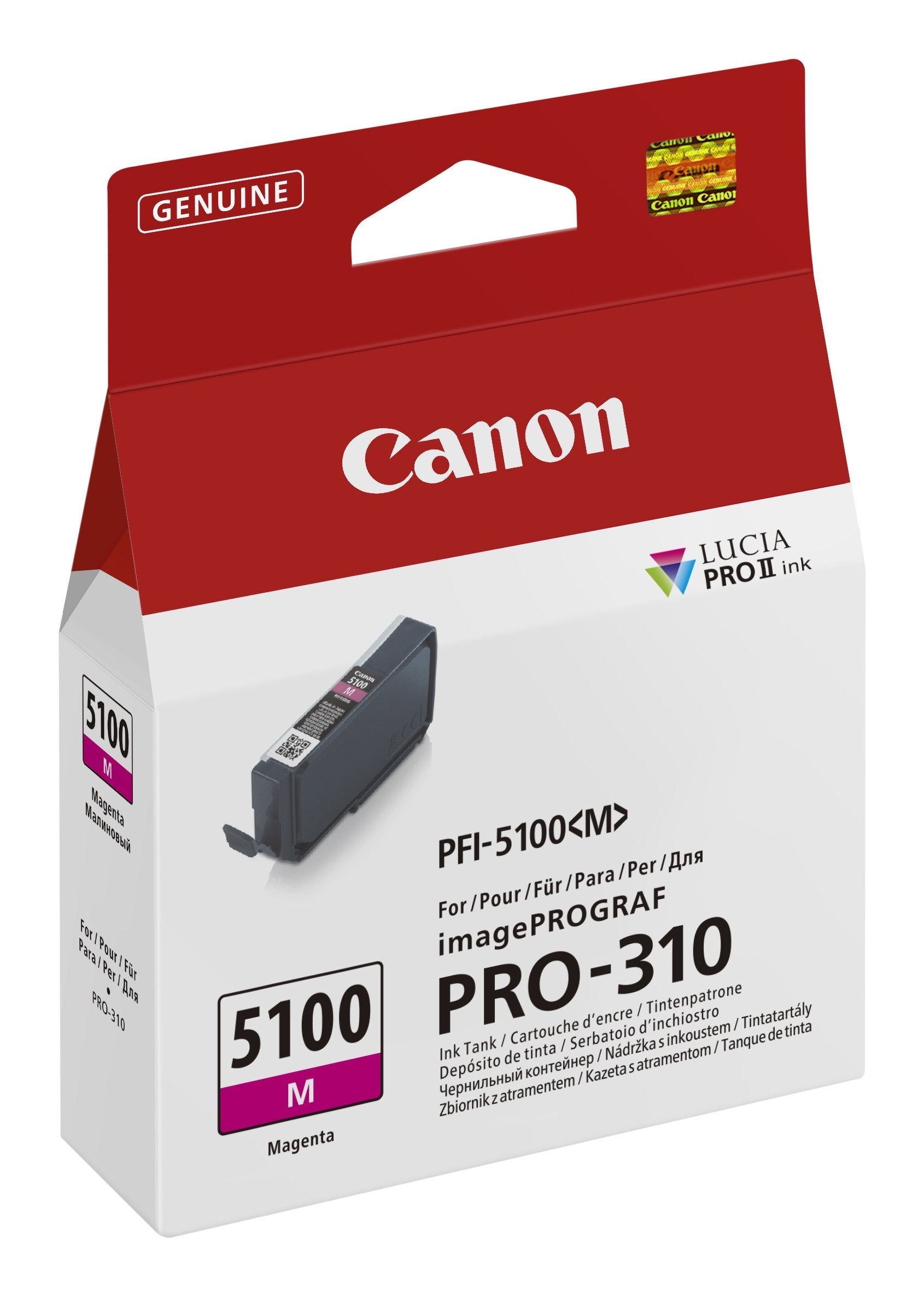 Tinta Canon Pfi-5100 Magenta M Ink Tank 14ml