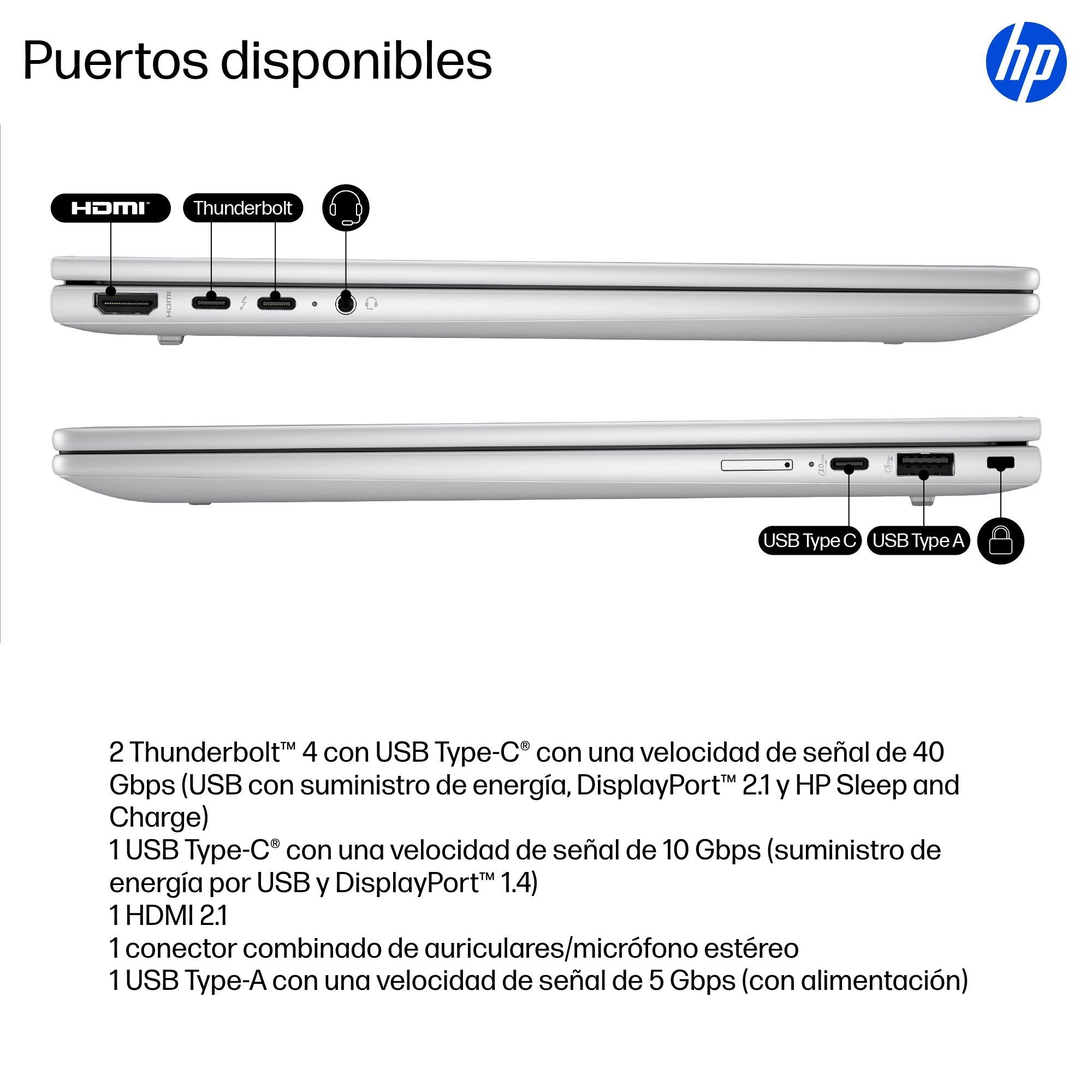 EAN 0198990470801 - HP EliteBook X G1i Next Gen AI PC Wolf Pro Security Edition Copilot+ PC Intel Core Ultra 7 258V Portátil imagen 6