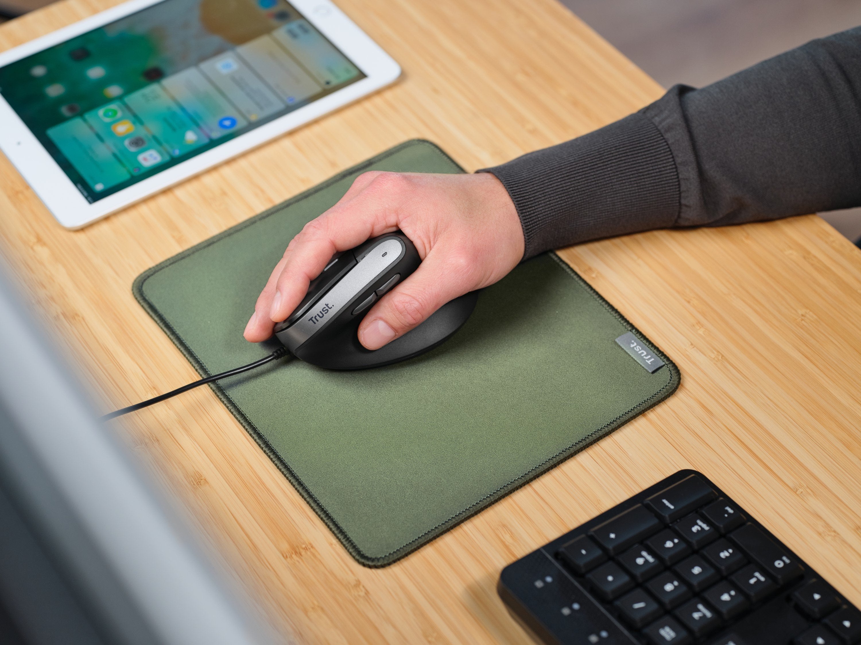 Ratón Ergonómico Trust Bayo Ii Hasta 2400 Dpi