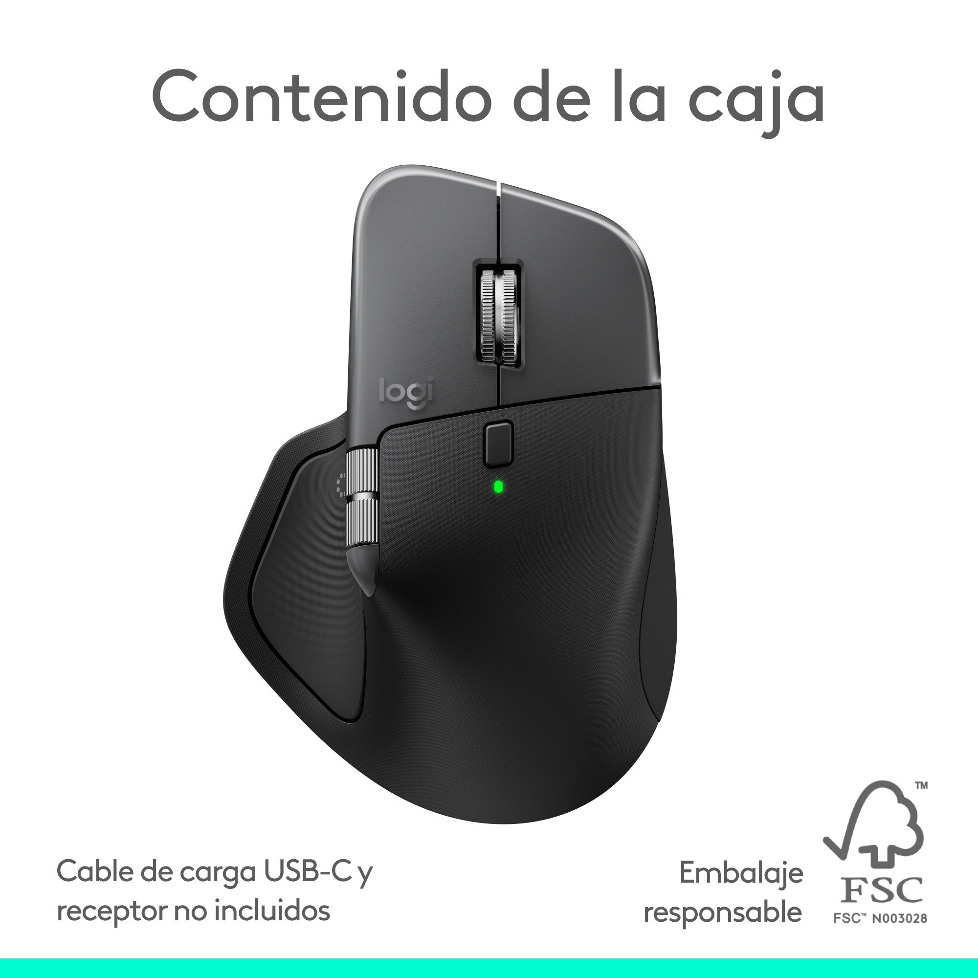 Logitech Ratón 910-007577 / Mx Mamer 4 For Mac Negro