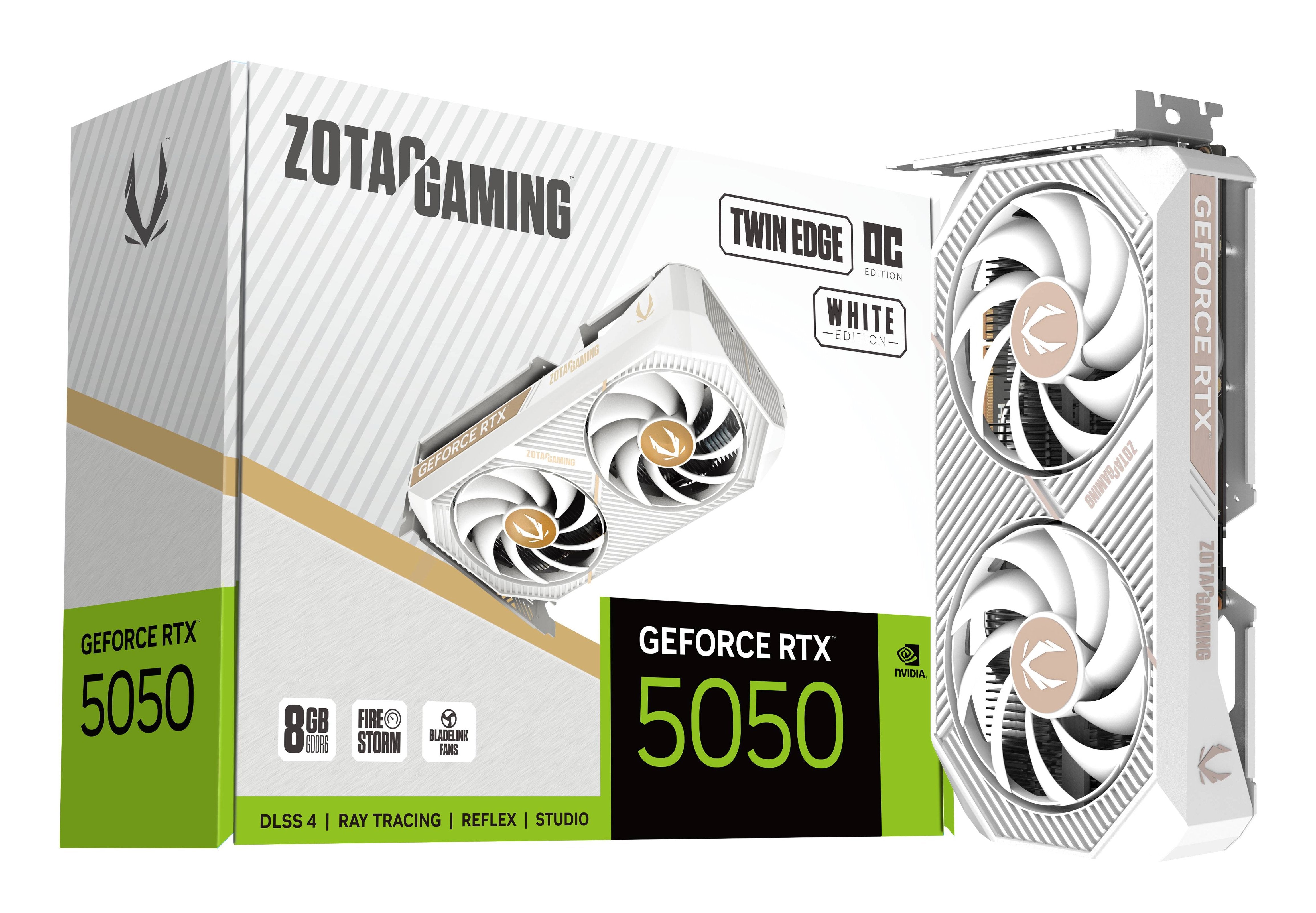 Vga Zotac Geforce® Rtx 5050 8gb Twin Edge Oc White