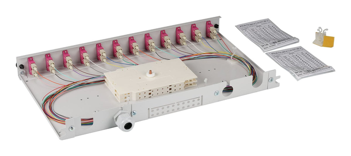 Spleibox Gr Extraíble Sc Om4 24xpigtails Abgesetzt & 12xduplex-Empalme