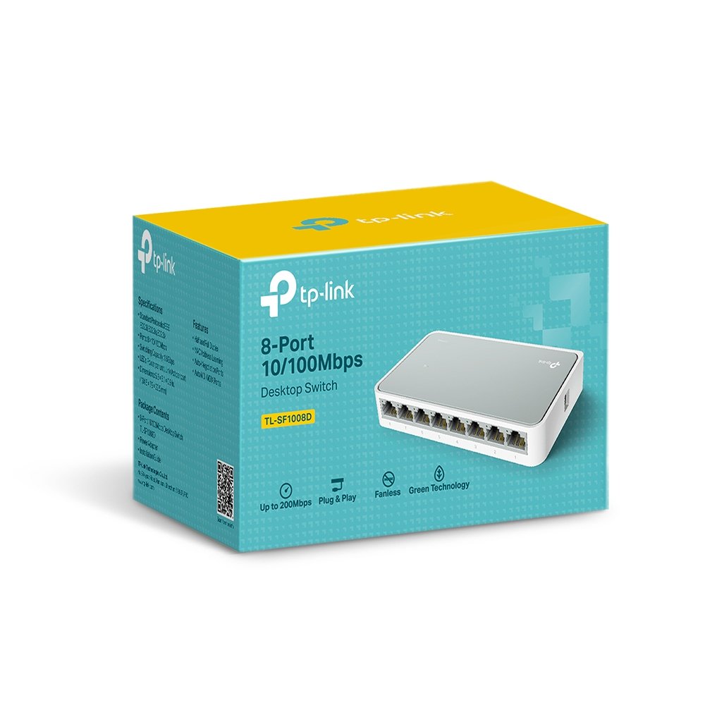 EAN 6935364020071 - TP-Link TL-SF1008D No administrado Fast Ethernet (10/100) Blanco imagen 3