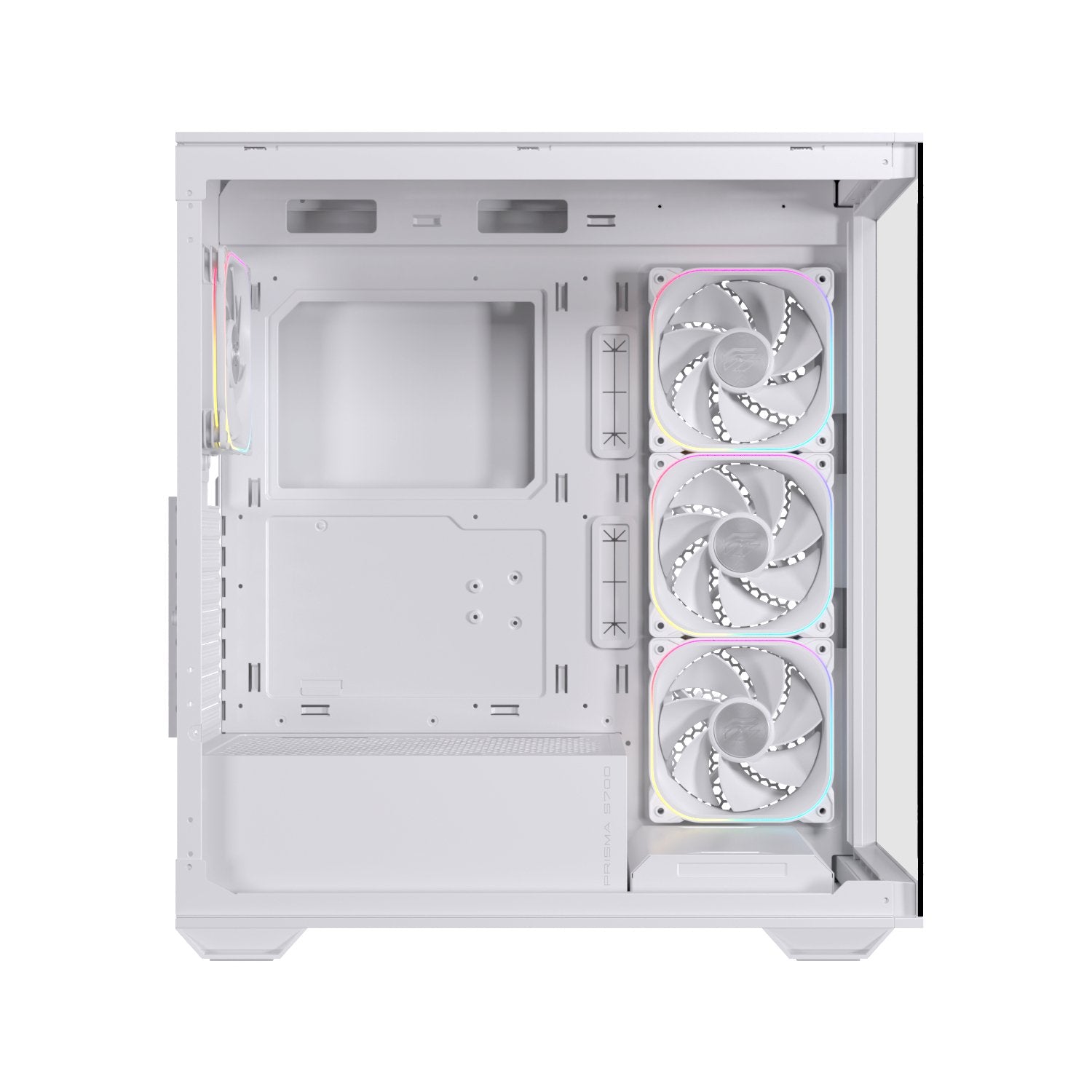 Caja Atx Semitorre Einarex S700 Rgb 4 Fans Blanca Excs-Pr-700r-W