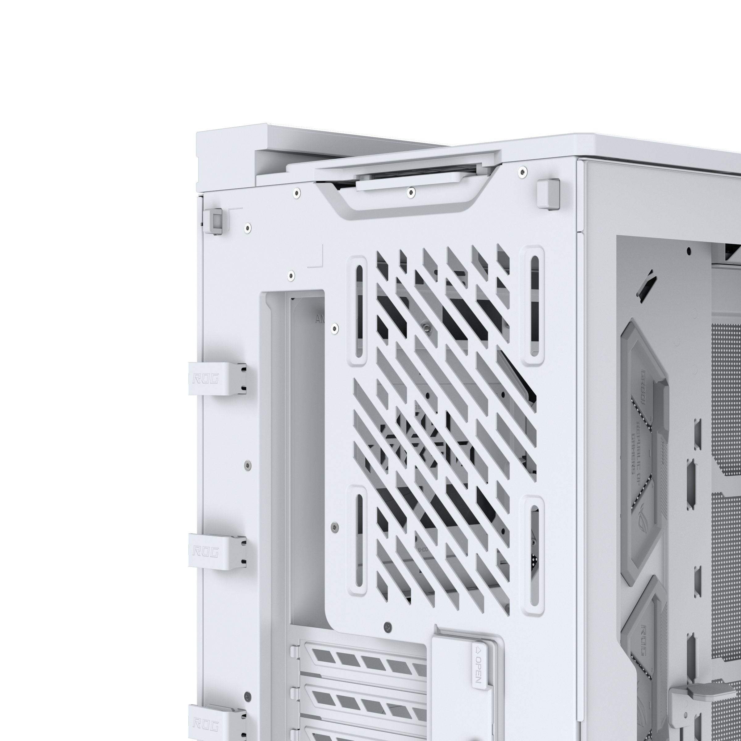 Asus Rog Cronox Gr801 Curve Tg Argb White Midi Tower Blanco