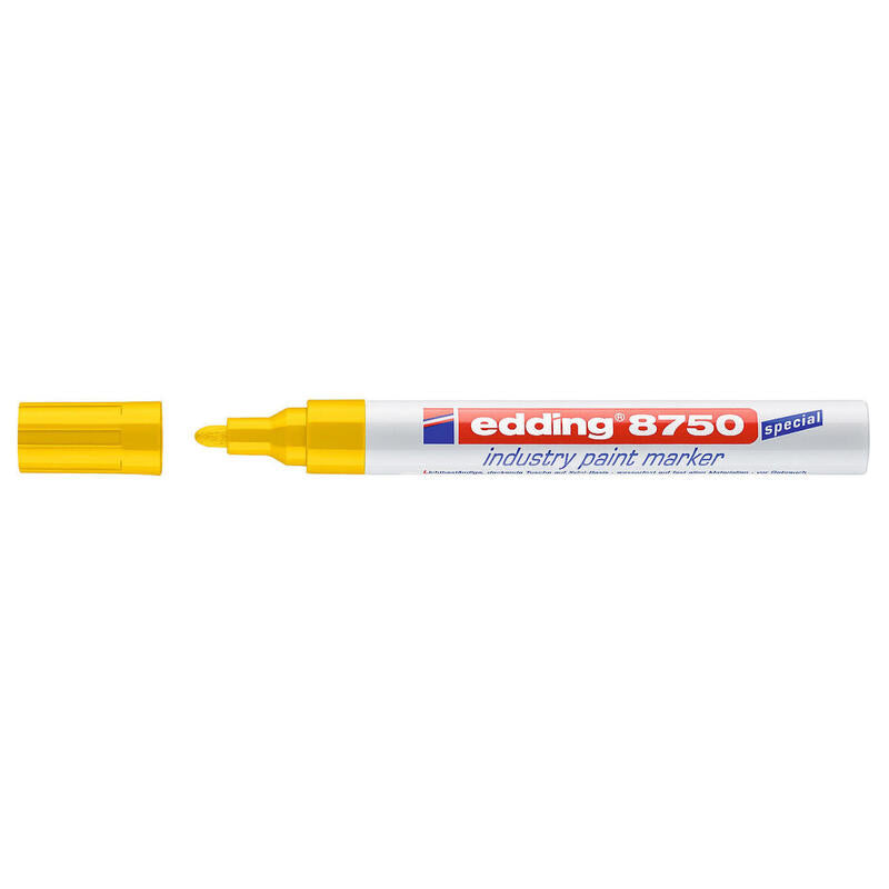 Edding Marcador Permanente De Tinta Opaca Industrial 8750 Amarillo