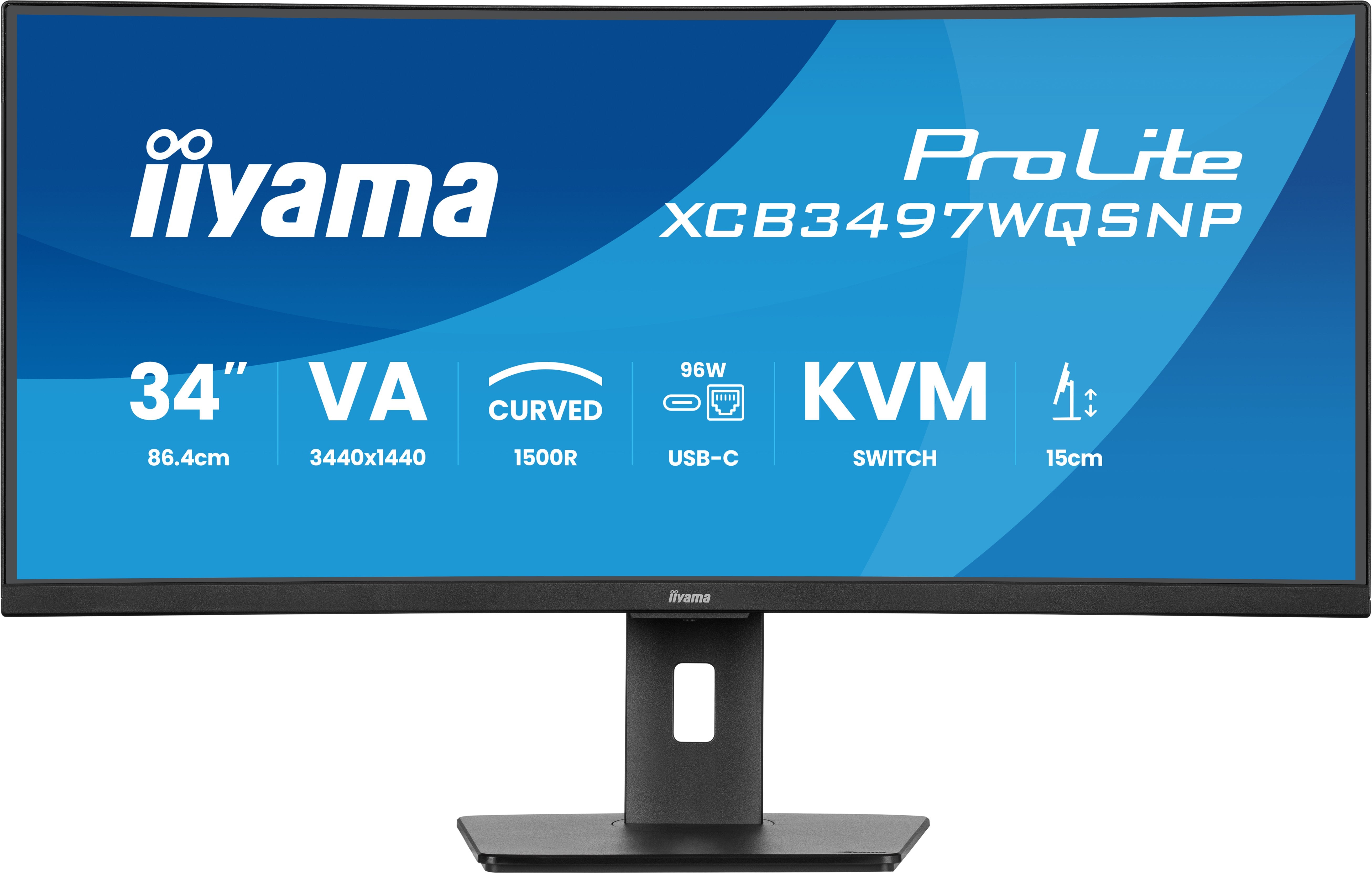 EAN 4948570125142 - iiyama ProLite XCB3497WQSNP-B1 pantalla para PC 86,4 cm (34") 3440 x 1440 Pixeles UltraWide Quad HD LED N imagen 3