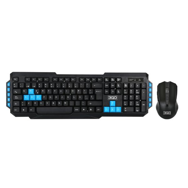 EAN 8436531559885 - 3GO COMBODRILEH2 teclado Ratón incluido Juego USB QWERTY Negro imagen 3