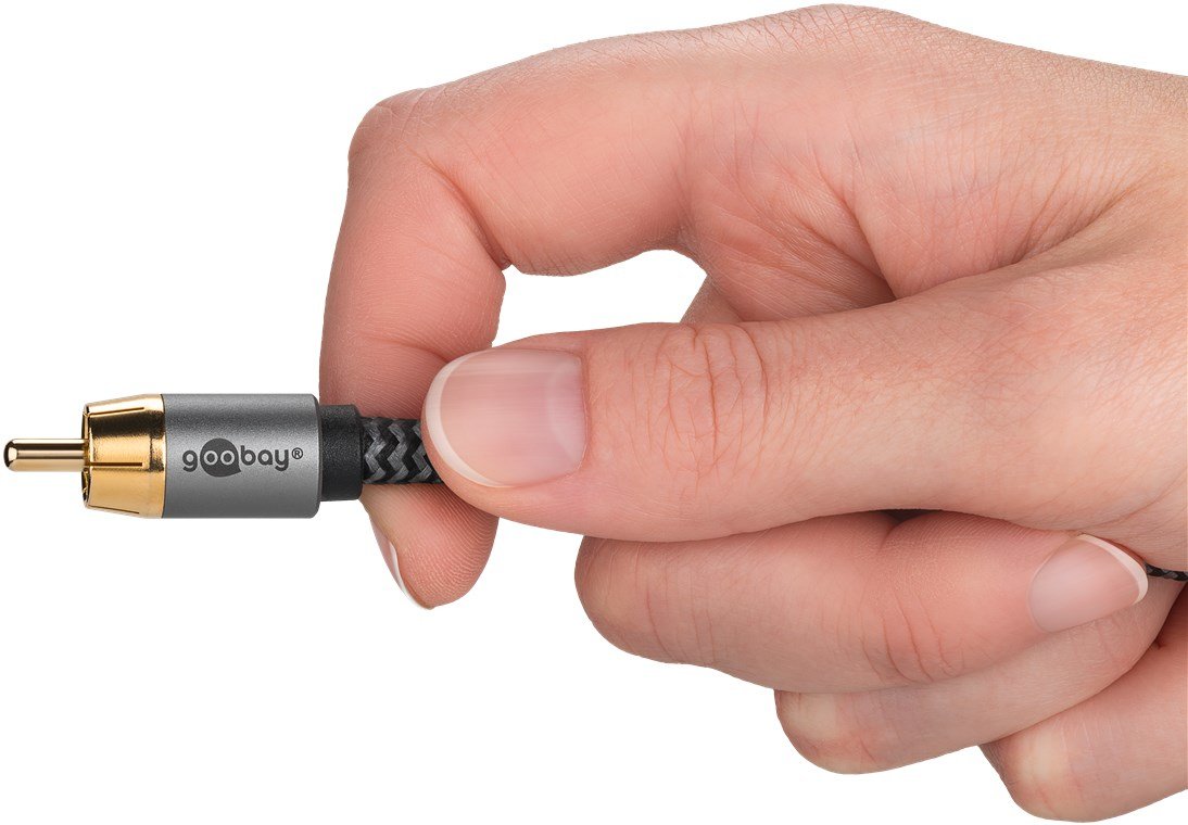 Cable 10,0m 1xrca M A 2xrca Macho Subwoofer Flexiplus Nylon Goobay