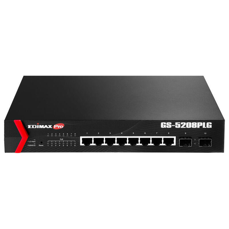 Edimax Pro Gs-5208plg Switch 8xgb Poe+ 2xsfp