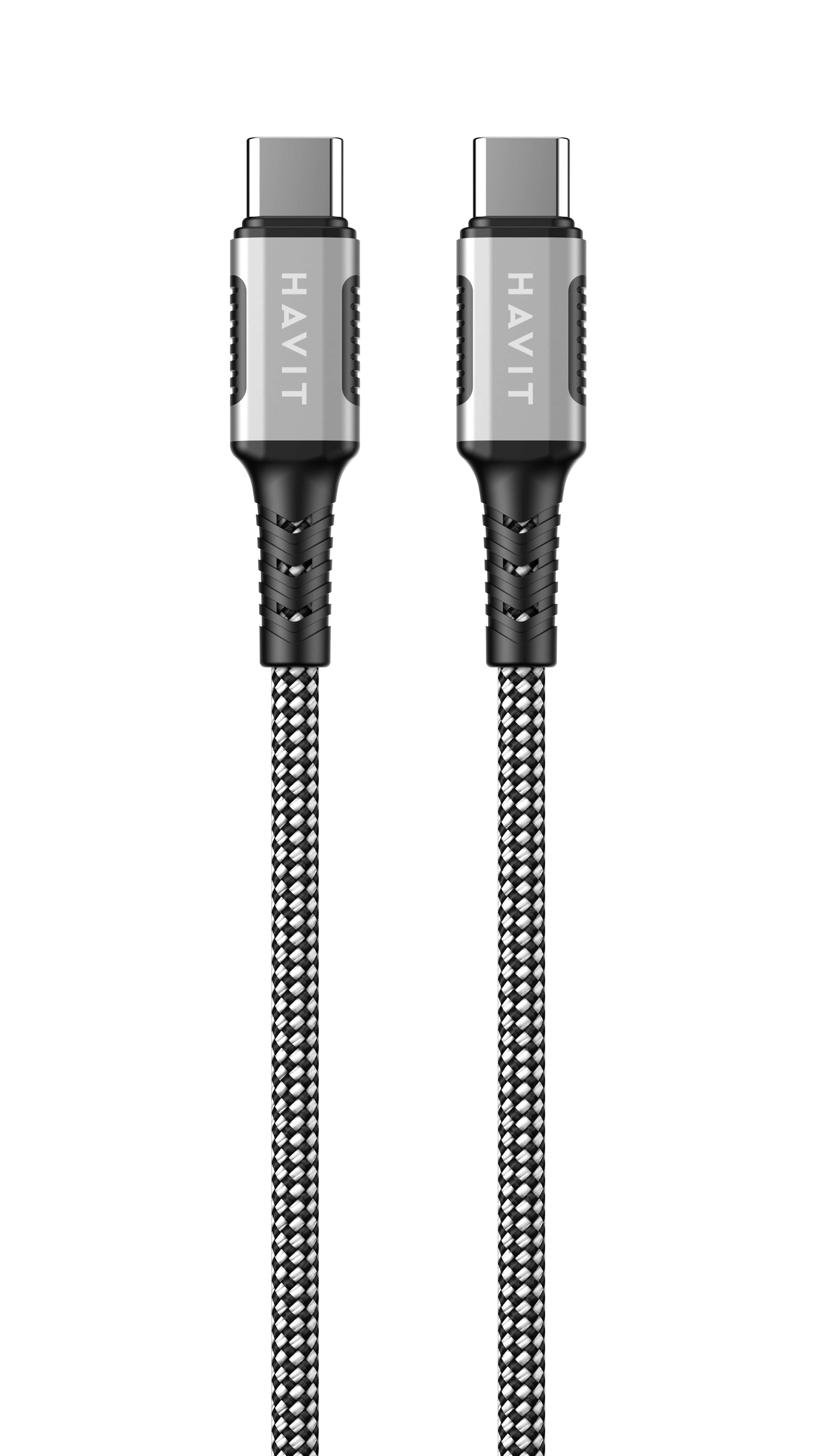 EAN 6939119077549 - Havit 6939119077549 cable USB 1 m USB C Negro, Plata, Blanco imagen 5