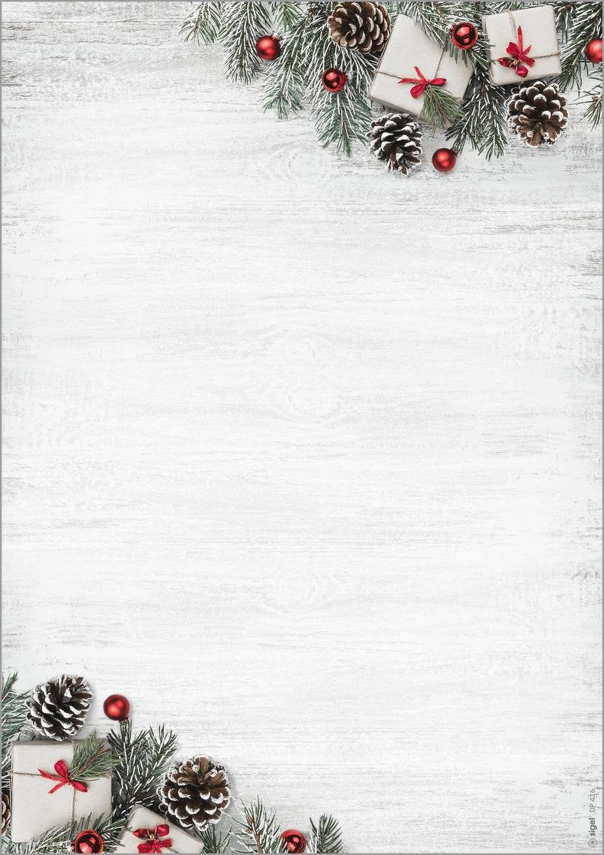 Sigel Weihnachtsbriefpapier Din A4 90 G M²