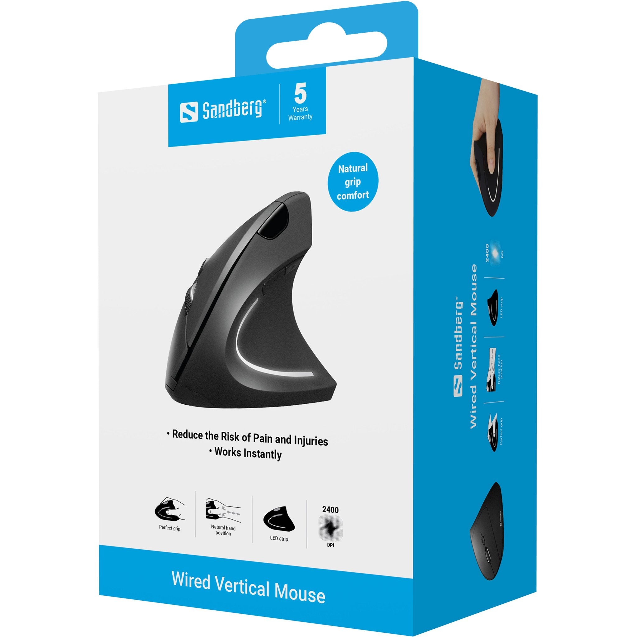 EAN 5705730630149 - Sandberg 630-14 ratón Oficina mano derecha USB tipo A Óptico 2400 DPI imagen 10