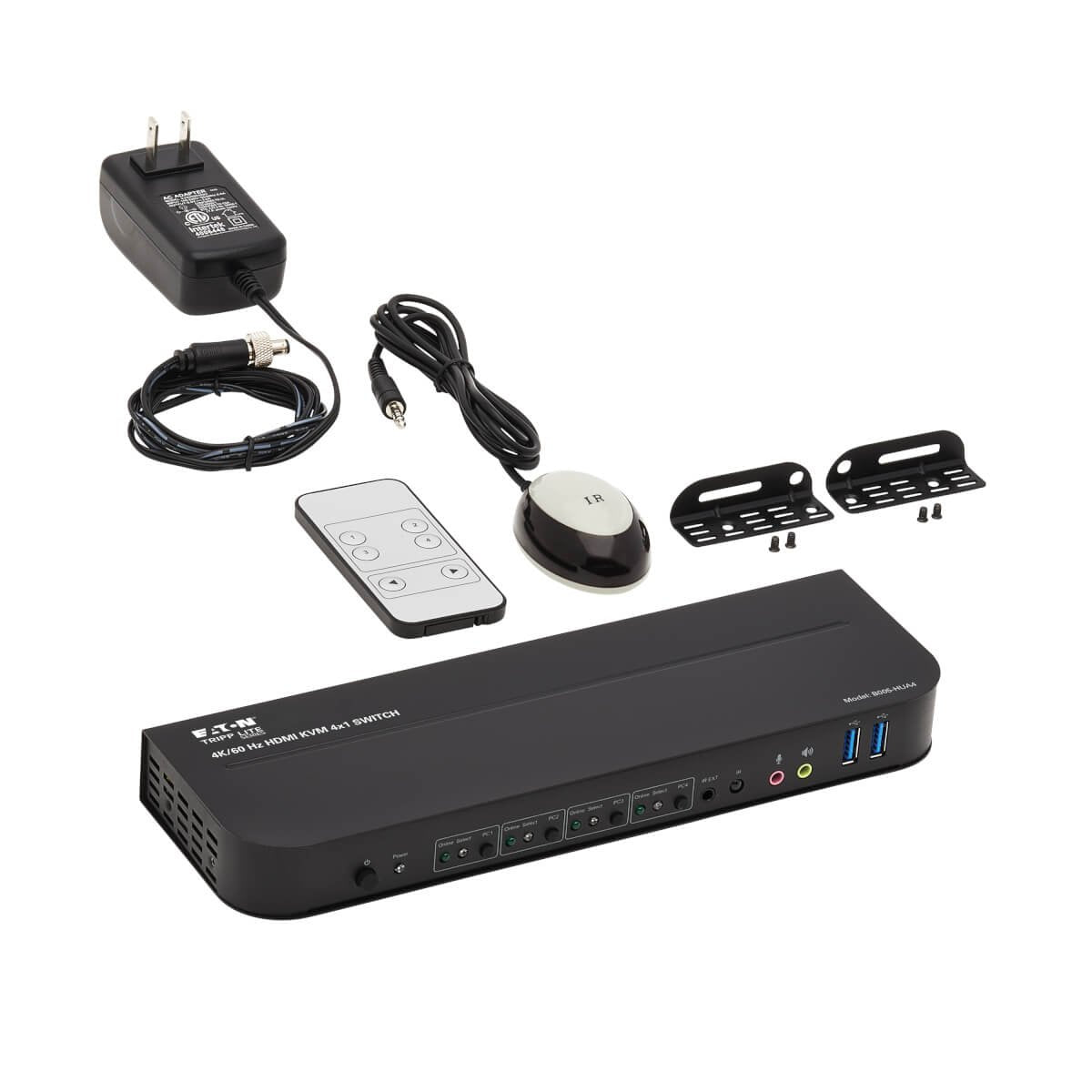Eaton Tripp Lite 4-Port Hdmi/Usb Kvm Switch 4k 60 Hz Hdr Hdcp 2.2 Ir Usb Sharing